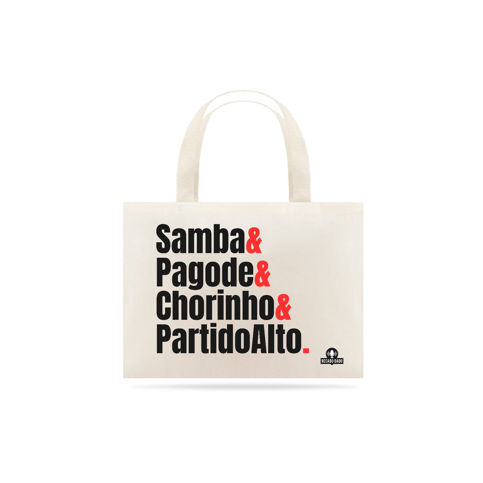 Nome do produto: Ecobag de samba com frase \