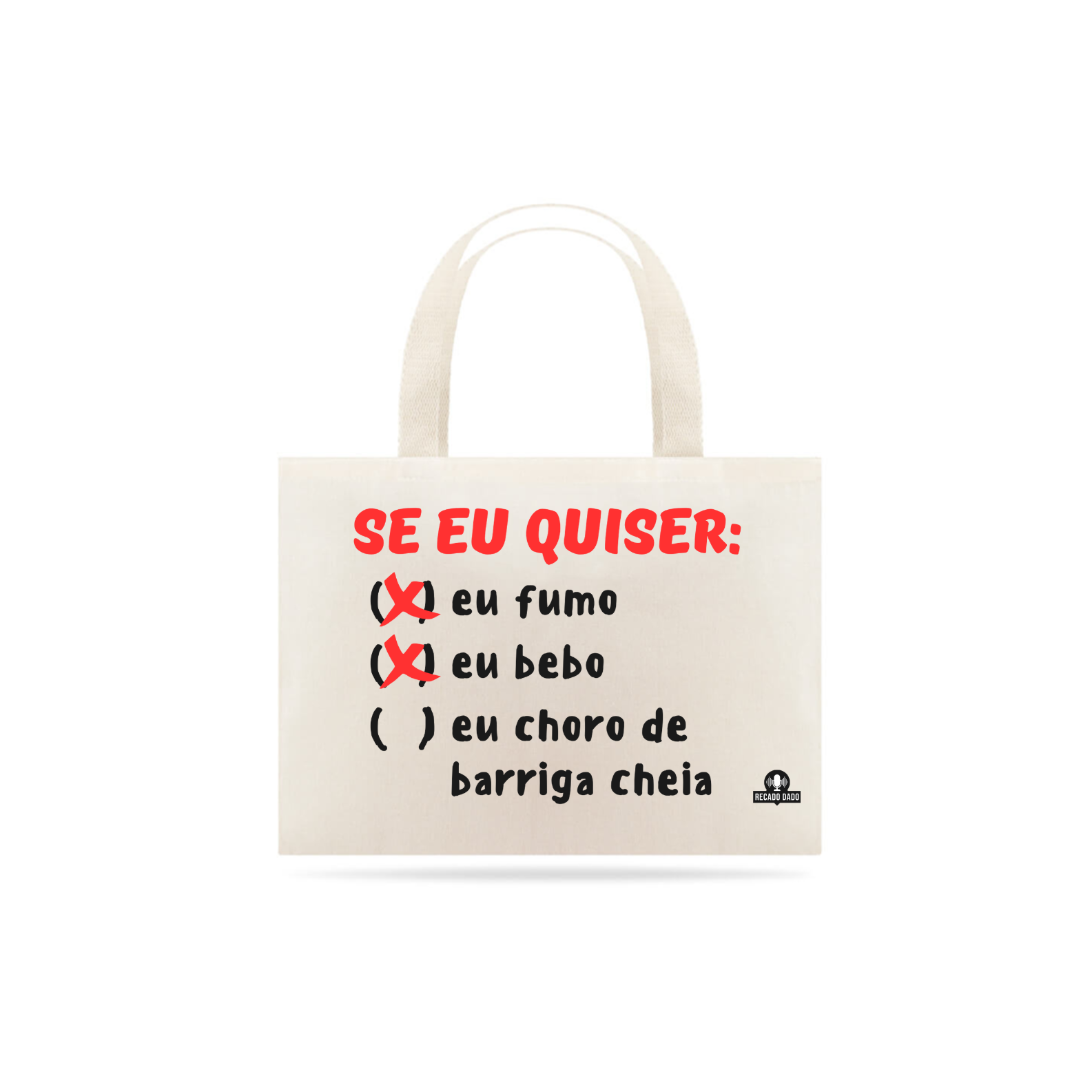 Nome do produto: Ecobag engraçada \