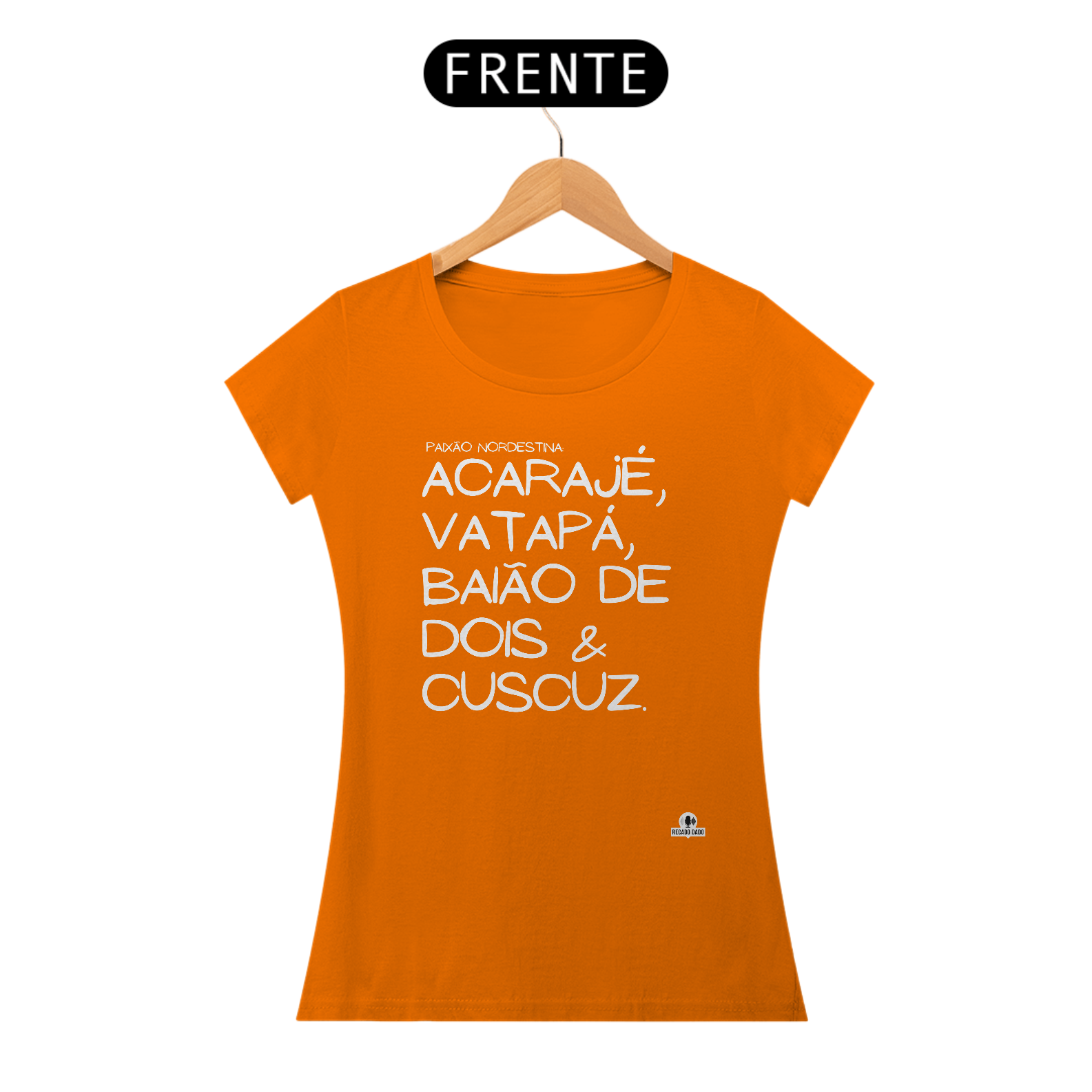 Nome do produto: Camiseta feminina de gastronomia \
