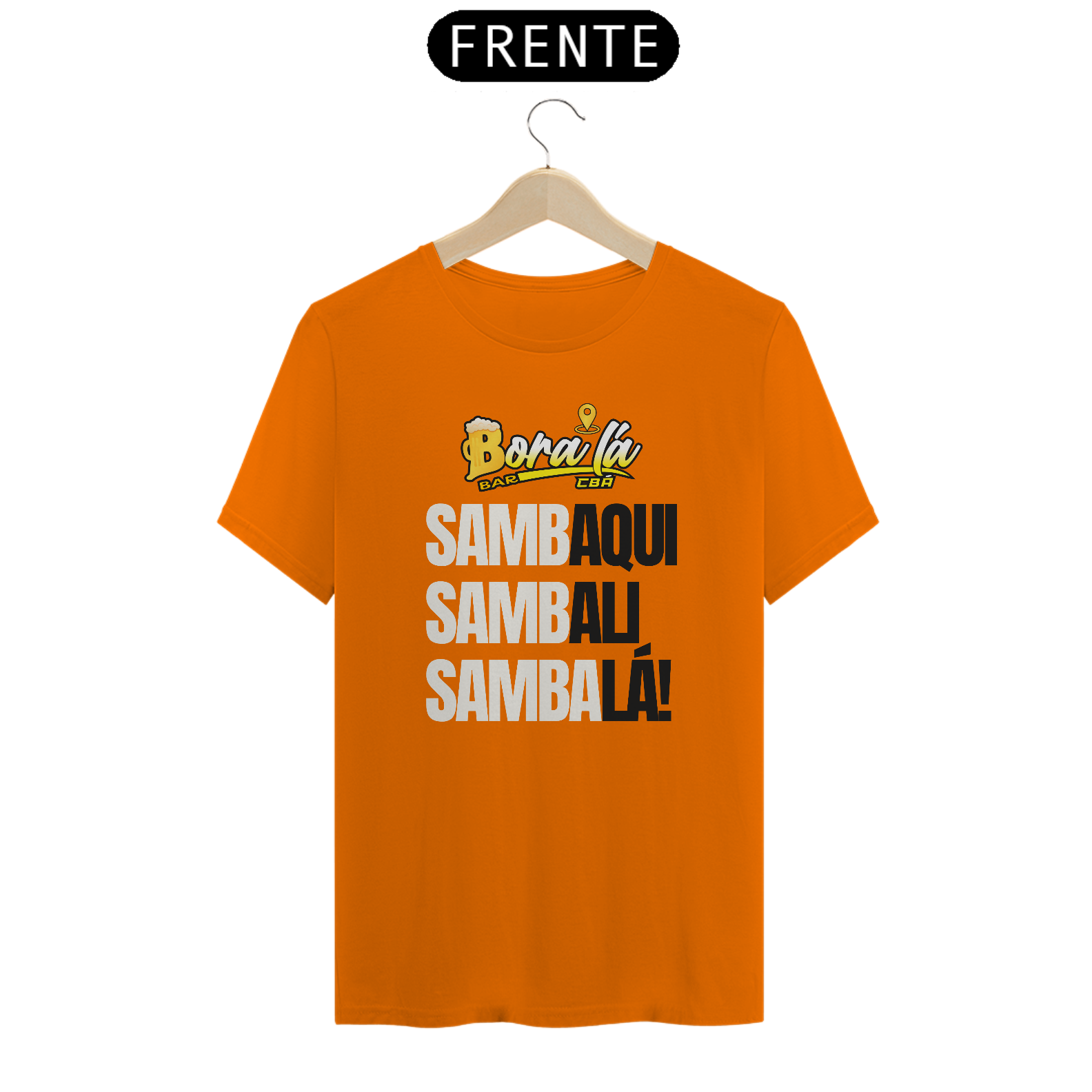 Nome do produto: Camiseta Bora Lá Bar - Camiseta Promocional V3