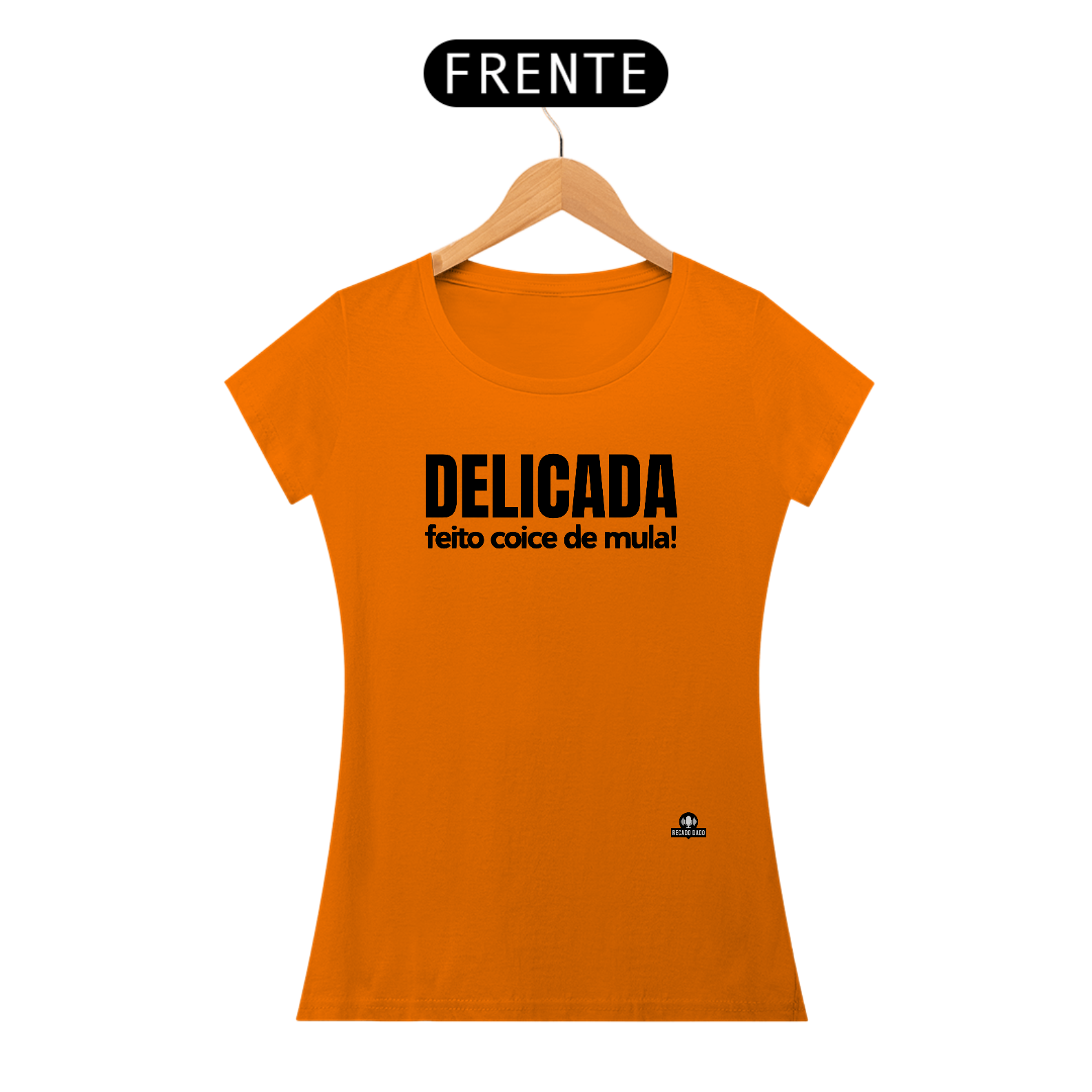 Nome do produto: Camiseta baby long feminina com frase engraçada \