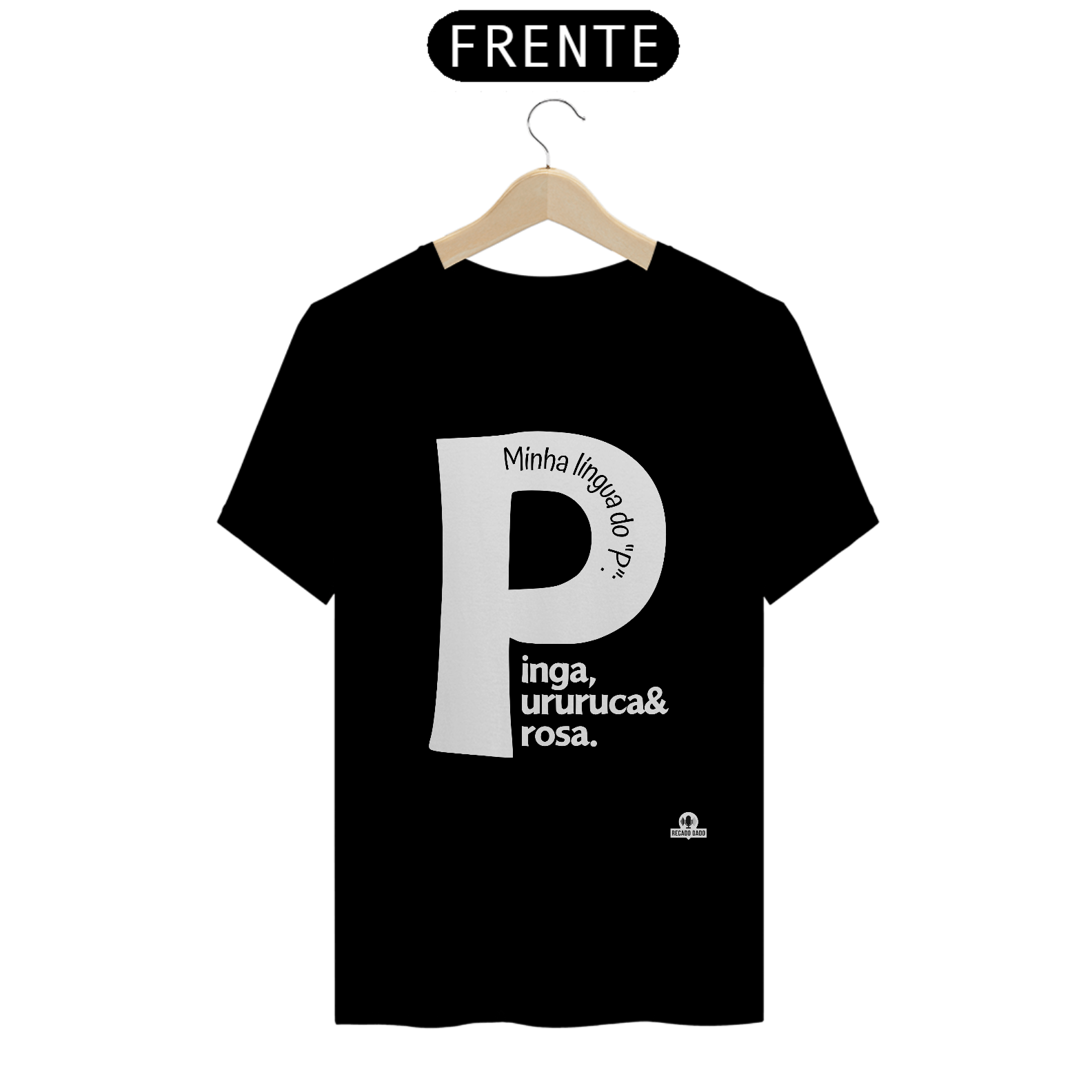 Nome do produto: Camiseta engraçada com a letra \