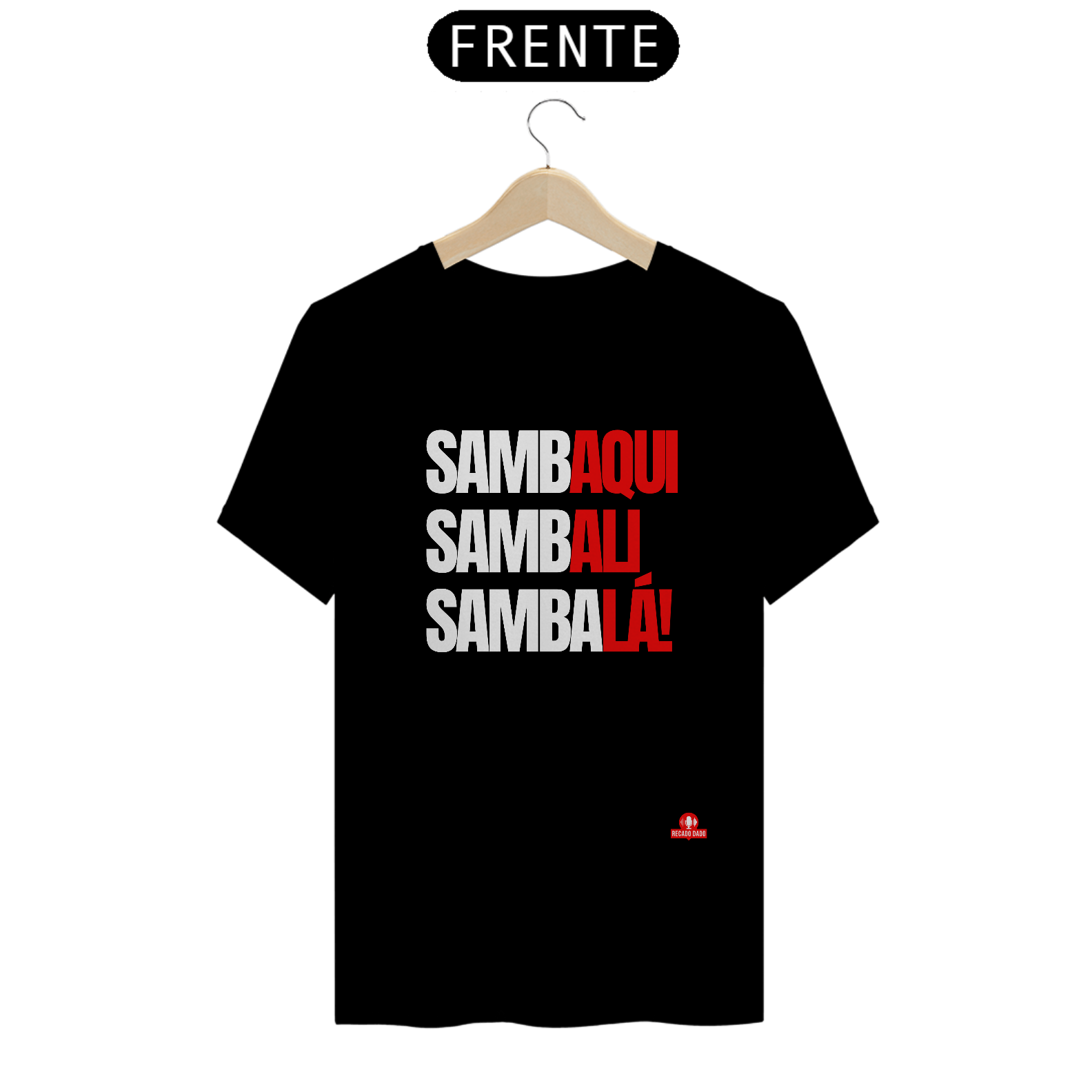 Nome do produto: Camiseta de samba frase \
