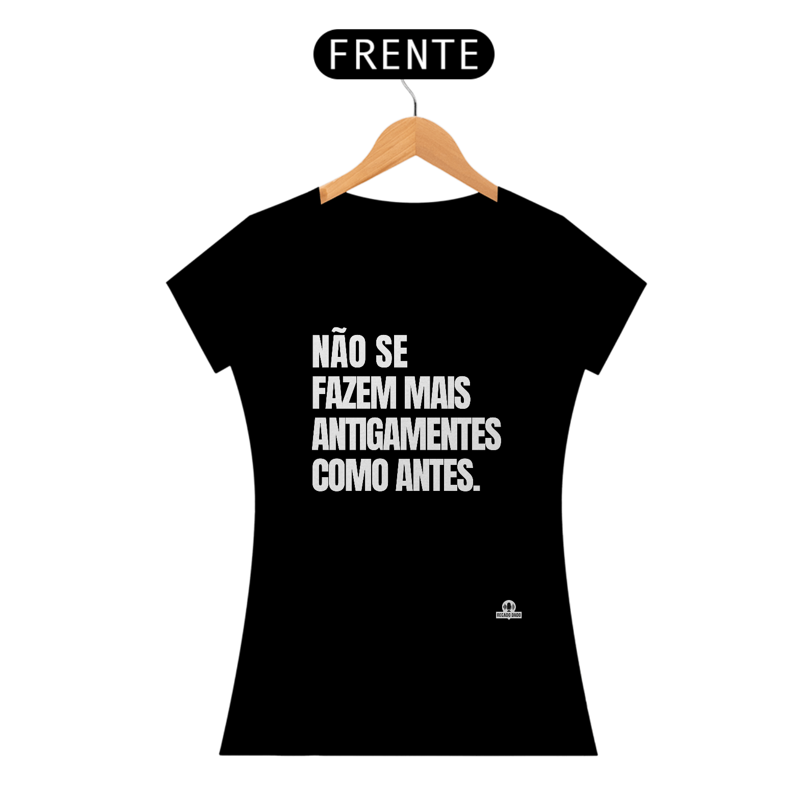 Nome do produto: Camiseta feminina com frase de humor \