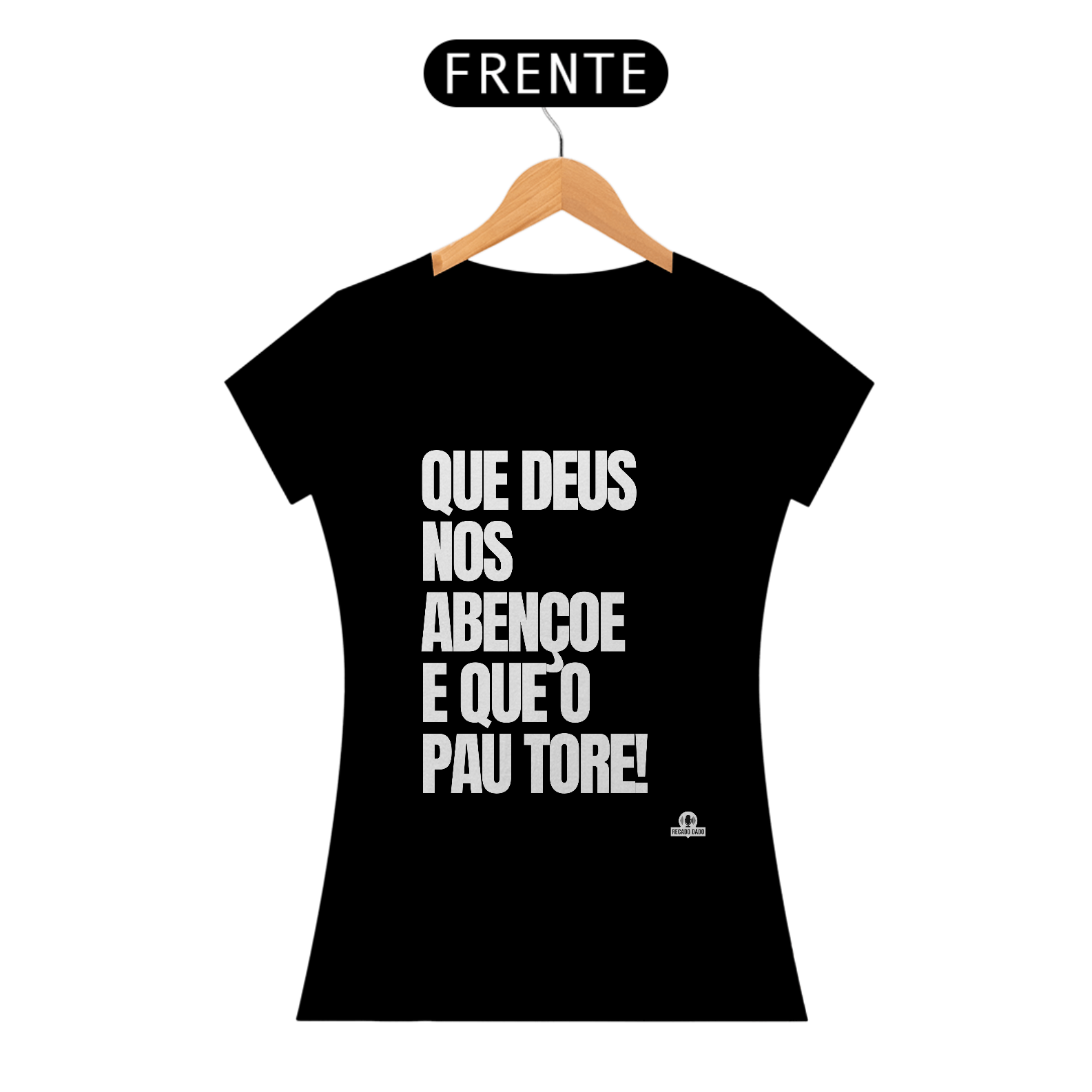 Nome do produto: Camiseta feminina com frase de humor \