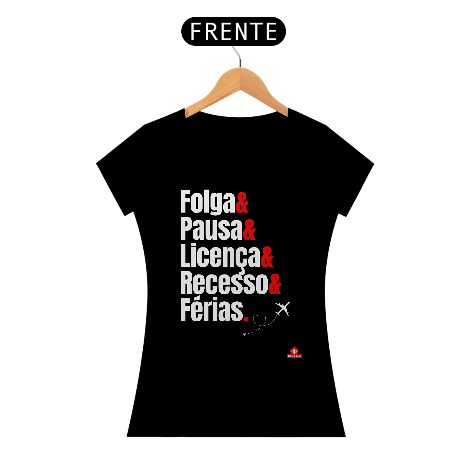 Nome do produto: Camiseta feminina de viagem com frase \