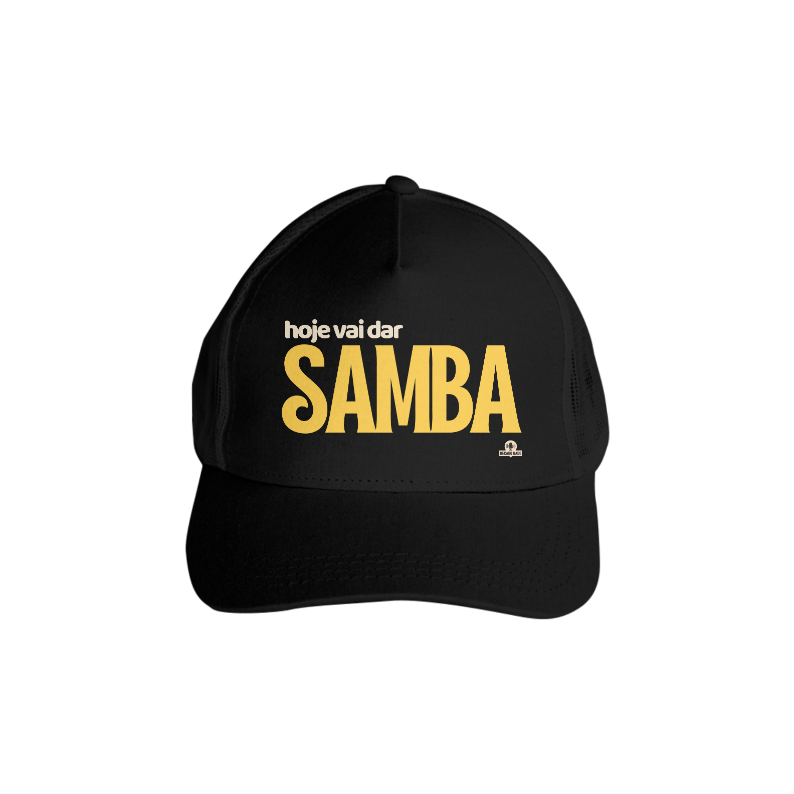 Nome do produto: Boné aba curva para ir ao samba com frase \