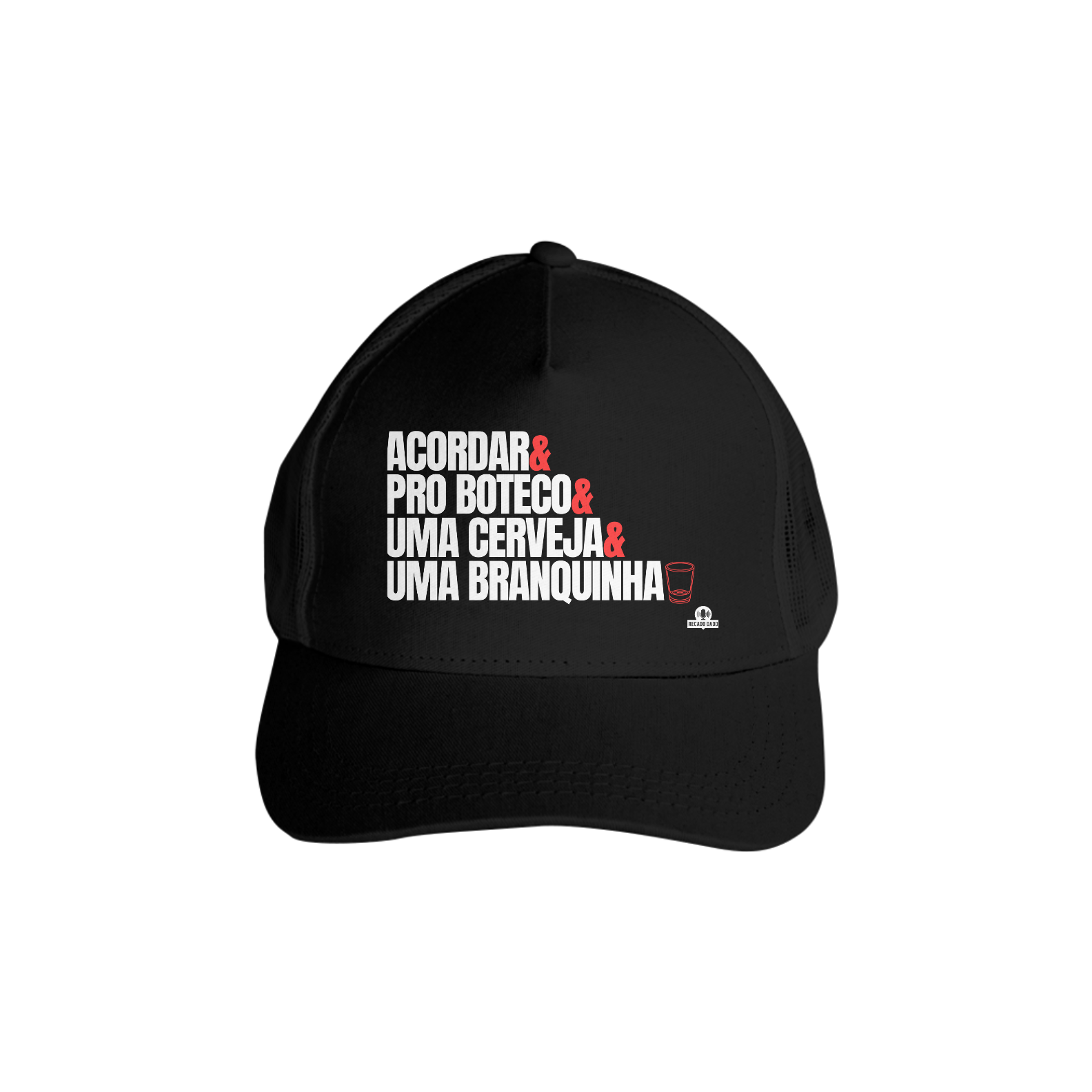 Nome do produto: Boné aba curva de botequeiro com frase \