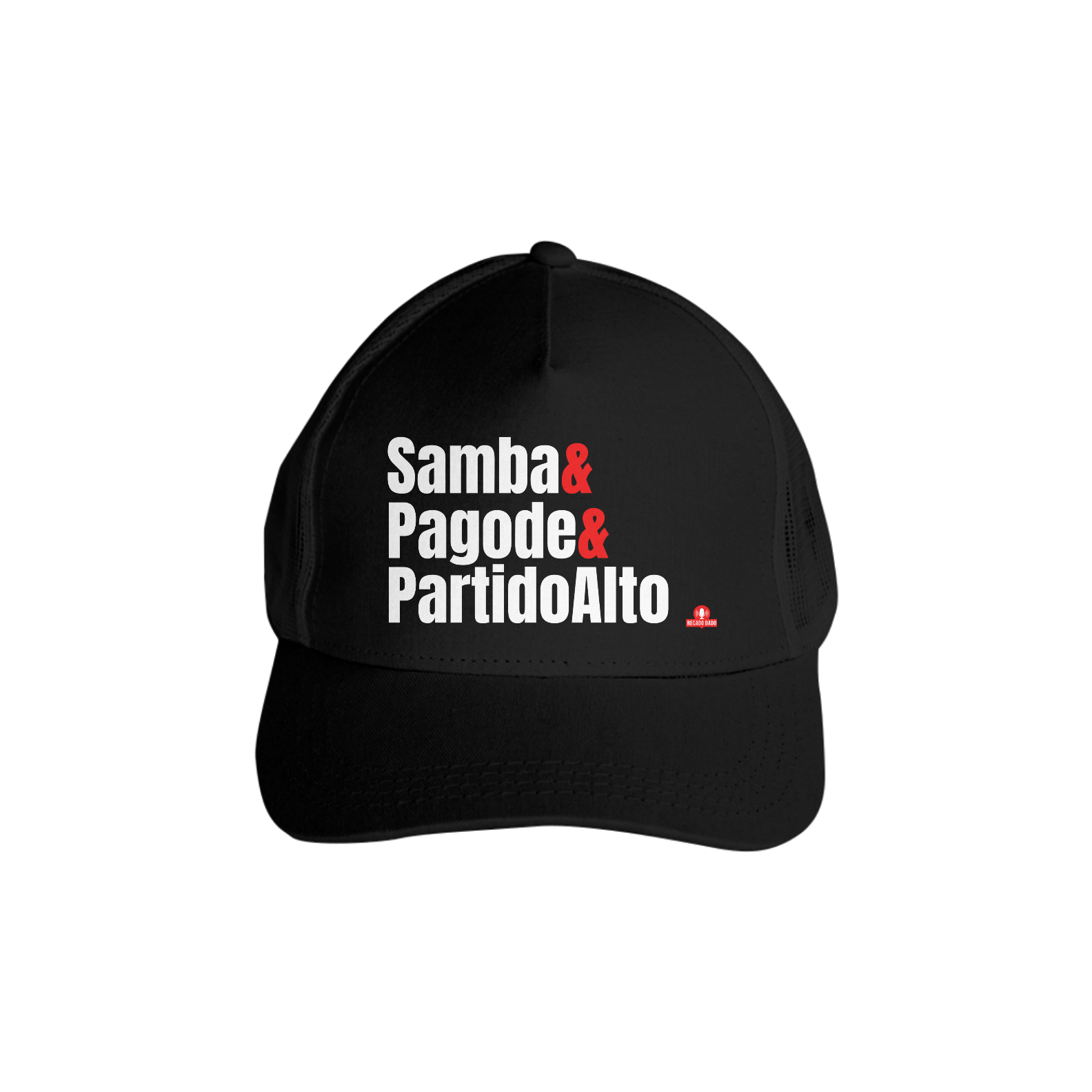 Nome do produto: Boné aba curva de samba com frase \