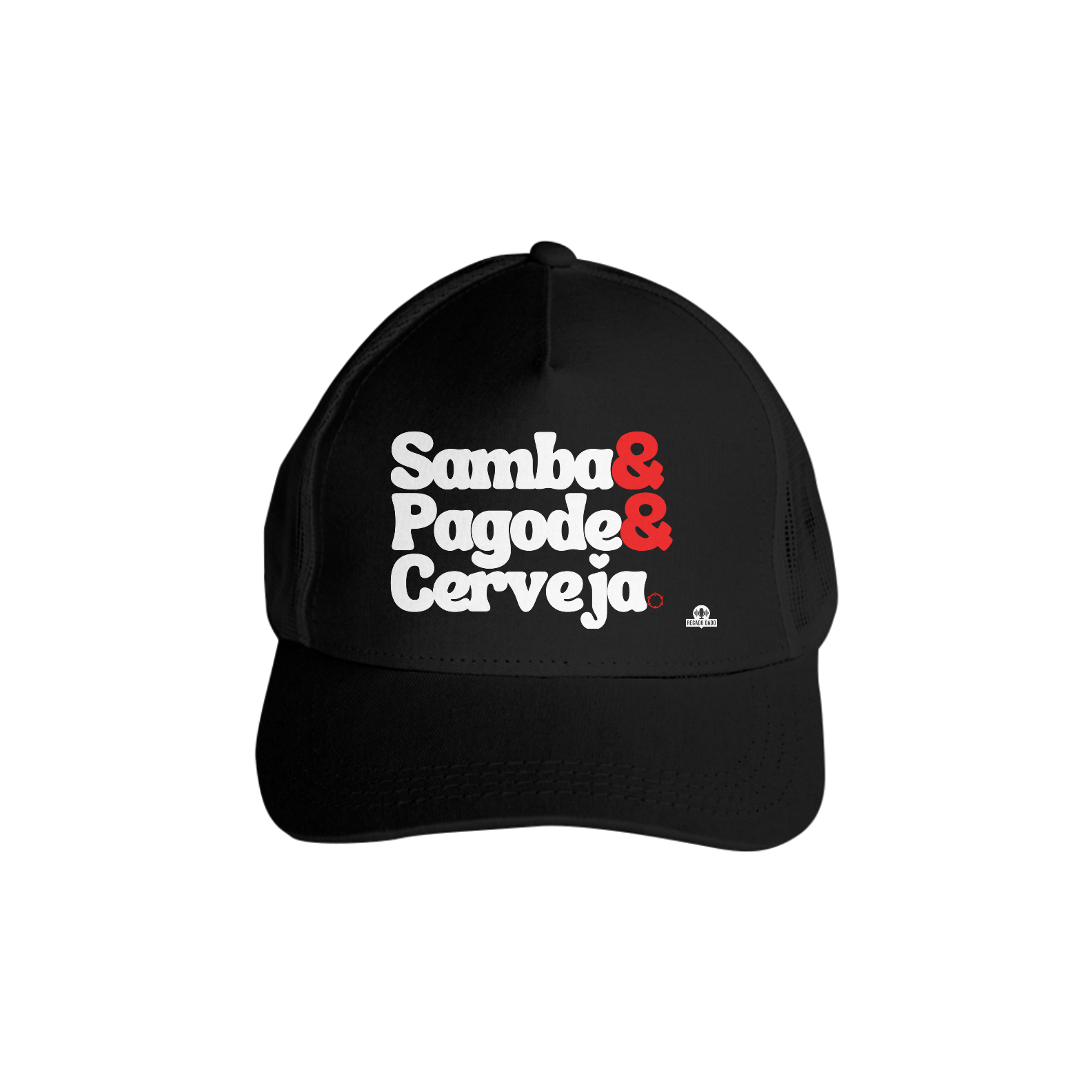 Nome do produto: Boné aba curva de fim de semana com frase \