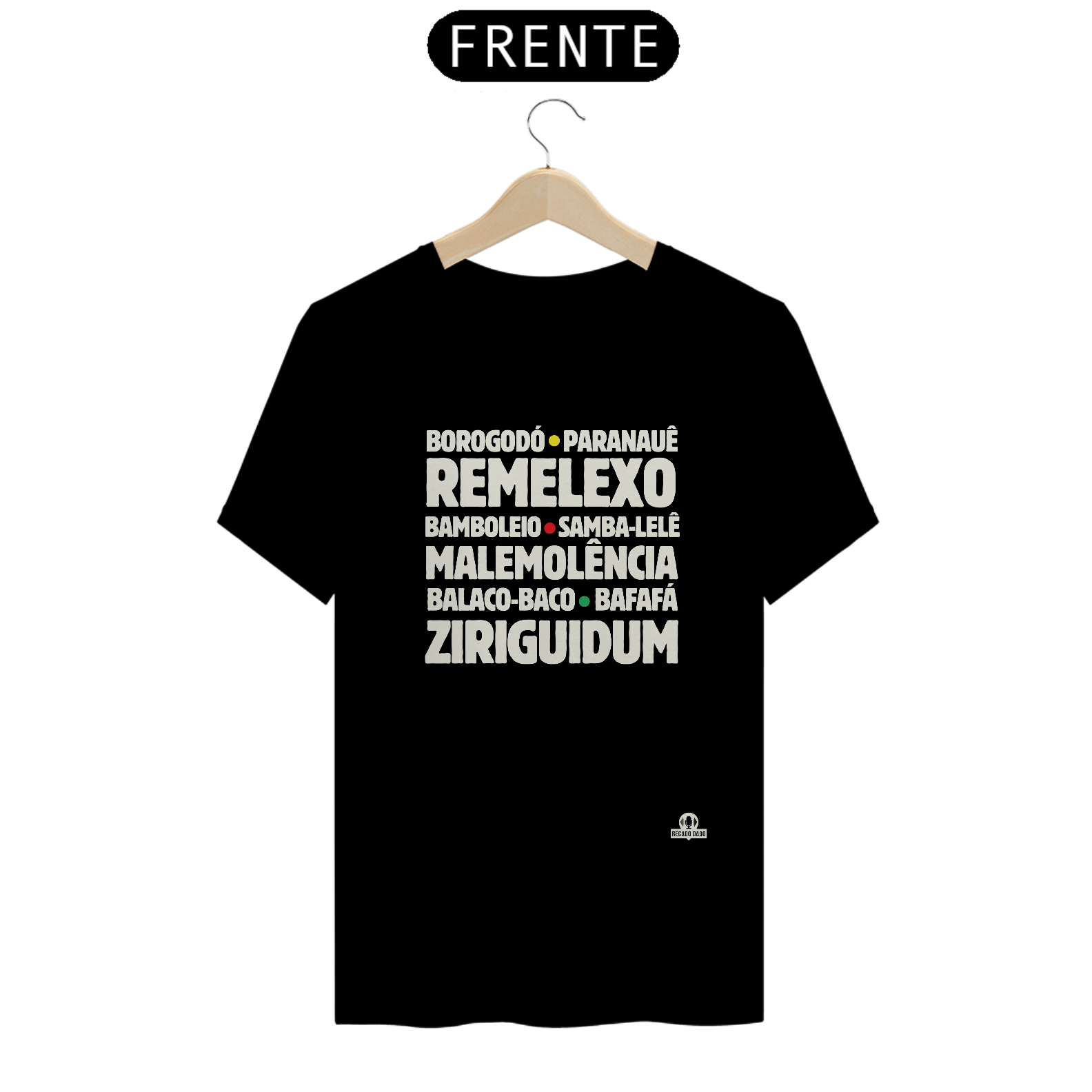 Nome do produto: Camiseta com as expressões brasileiras \