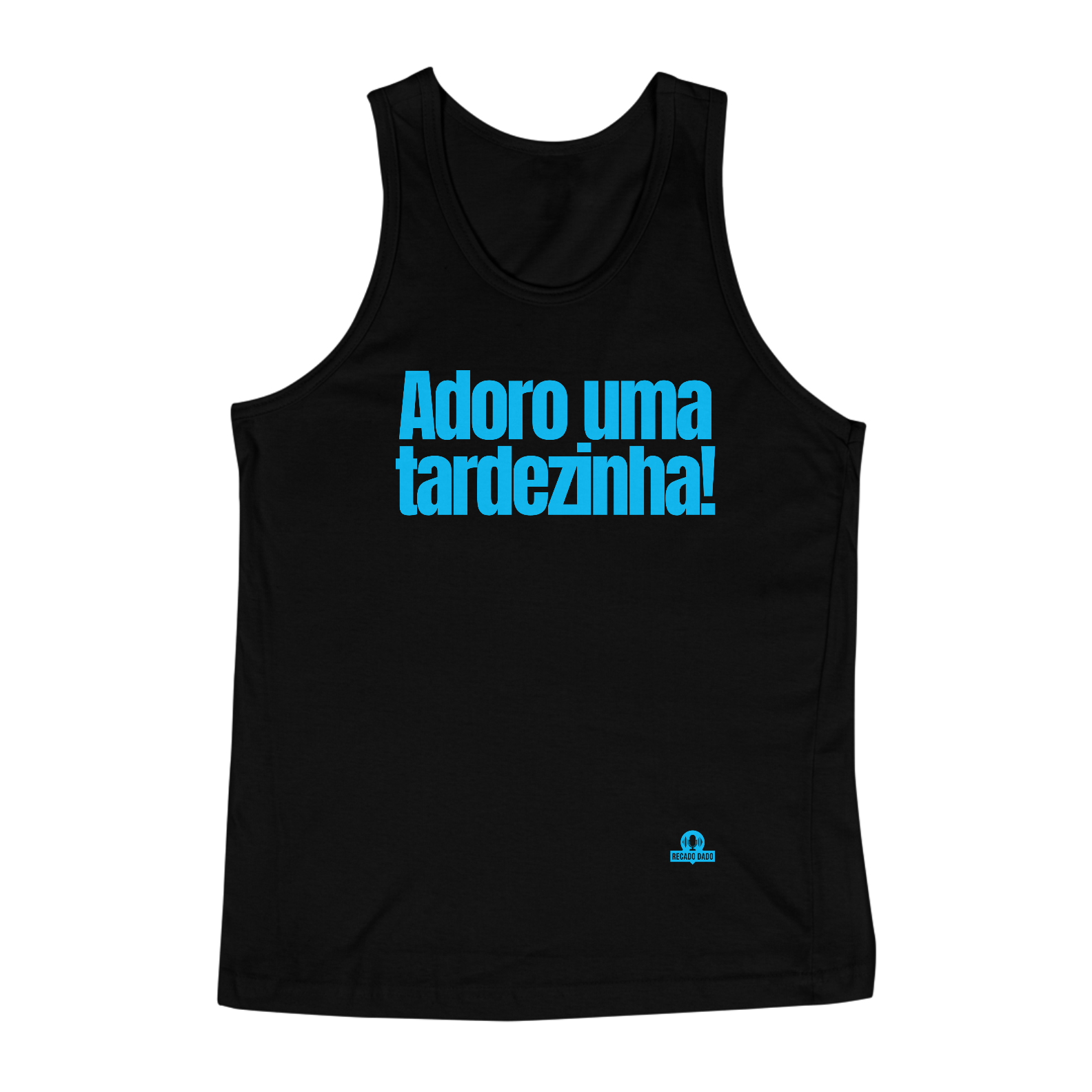 Nome do produto: Camiseta regata de pagode com frase \