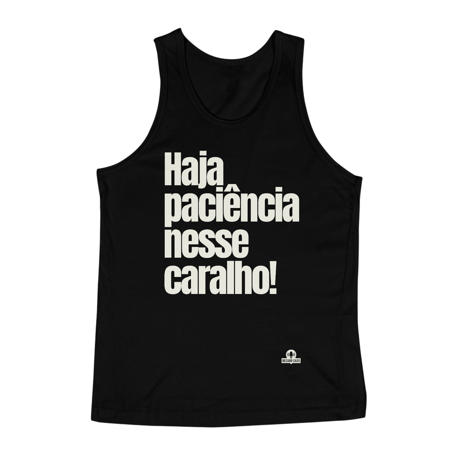 Nome do produto: Camiseta regata com humor e frase \