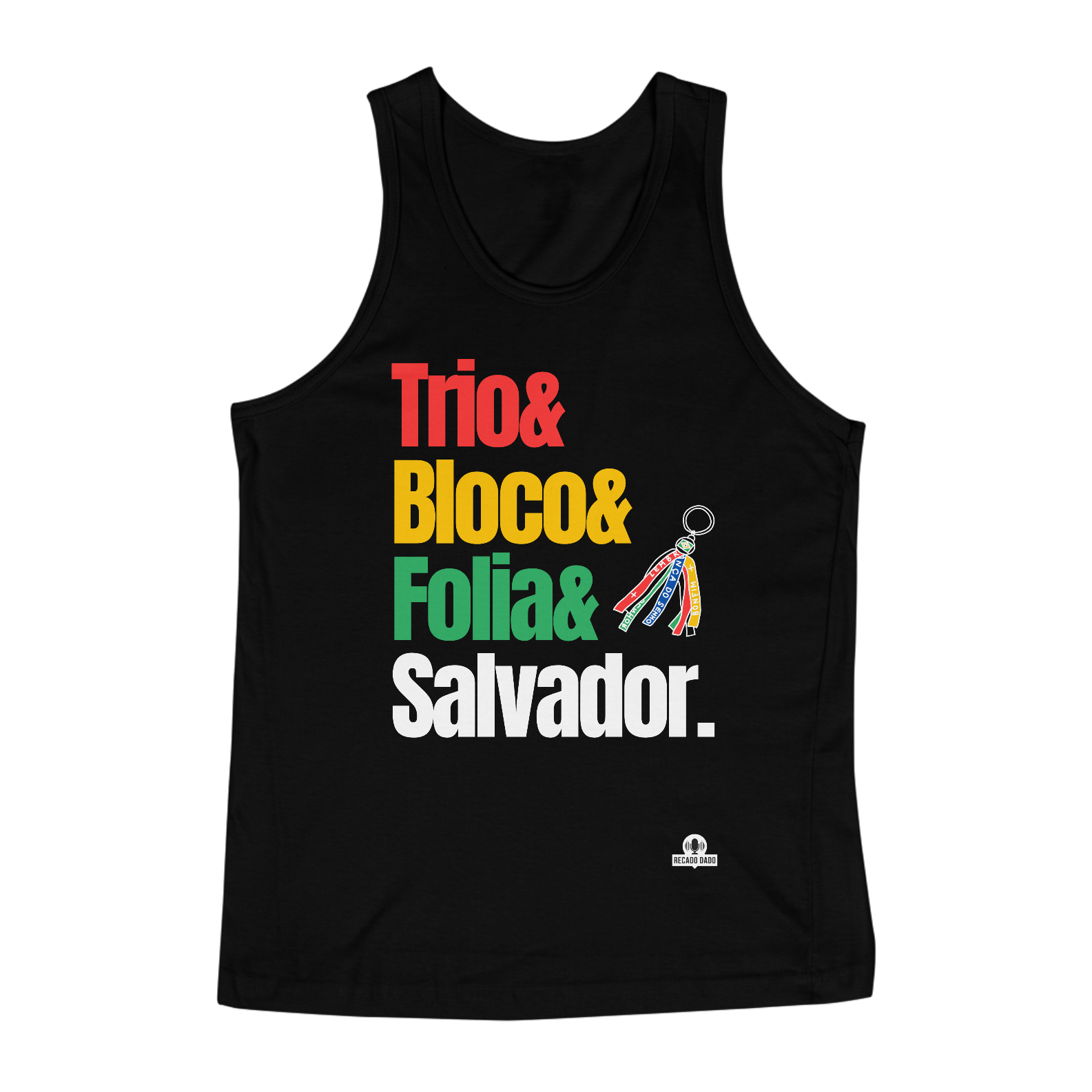 Nome do produto: Camiseta regata para o carnaval de Salvador com frase \