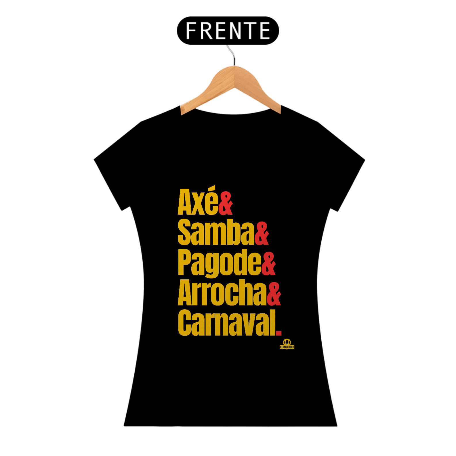 Nome do produto: Camiseta baby long com estampa dos ritmos carnavalescos \