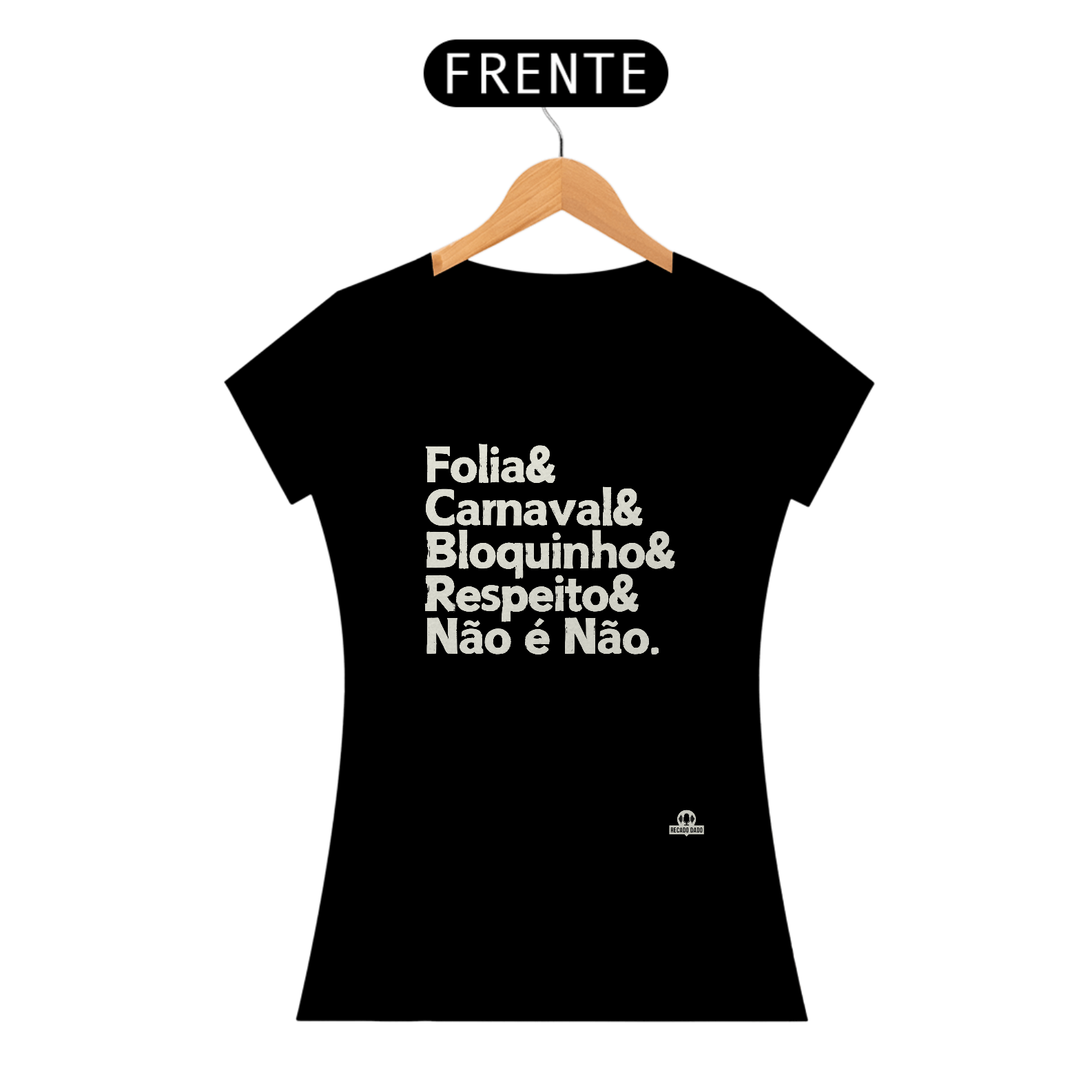Nome do produto: Camiseta baby long para o carnaval com frase \