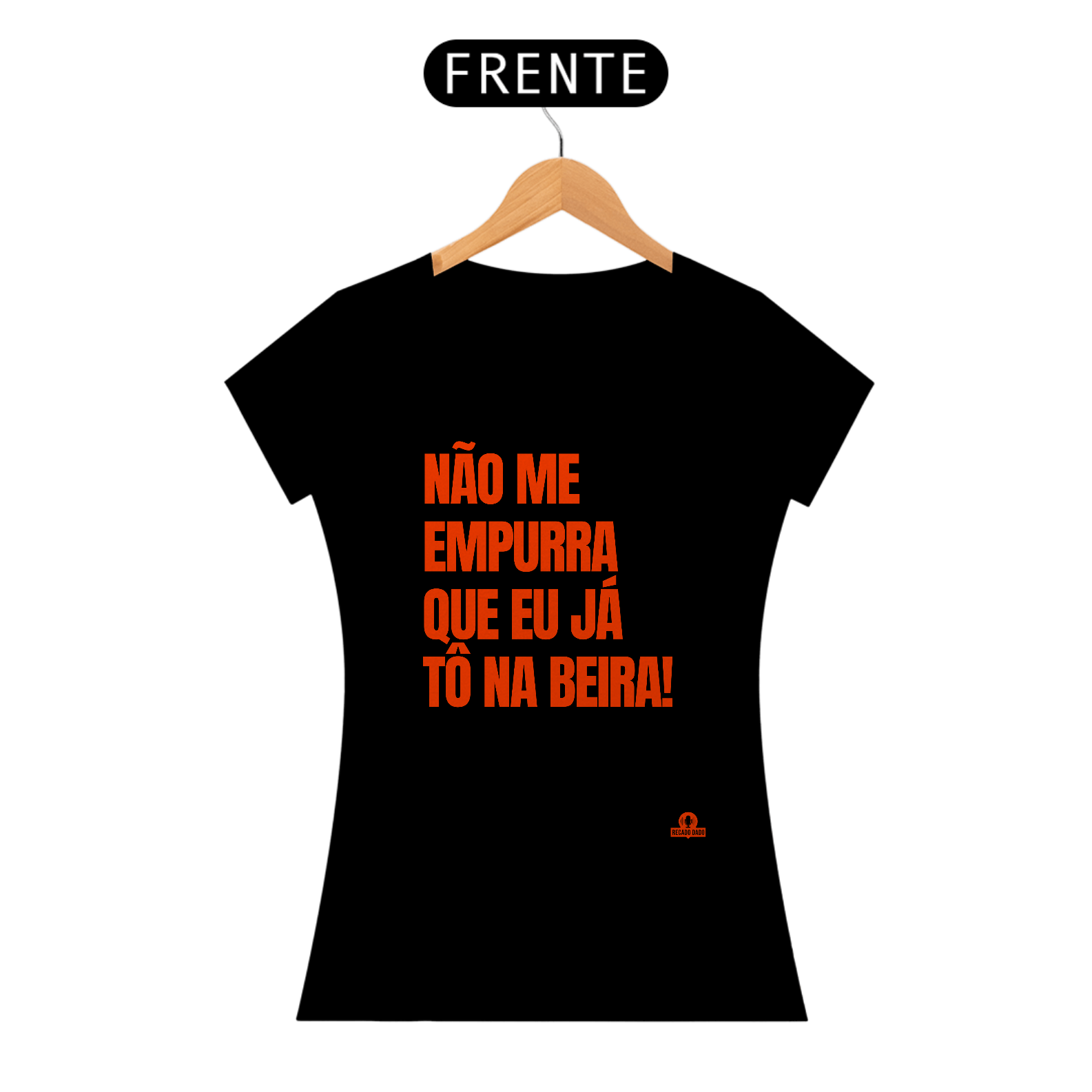 Nome do produto: Camiseta com frase de humor \