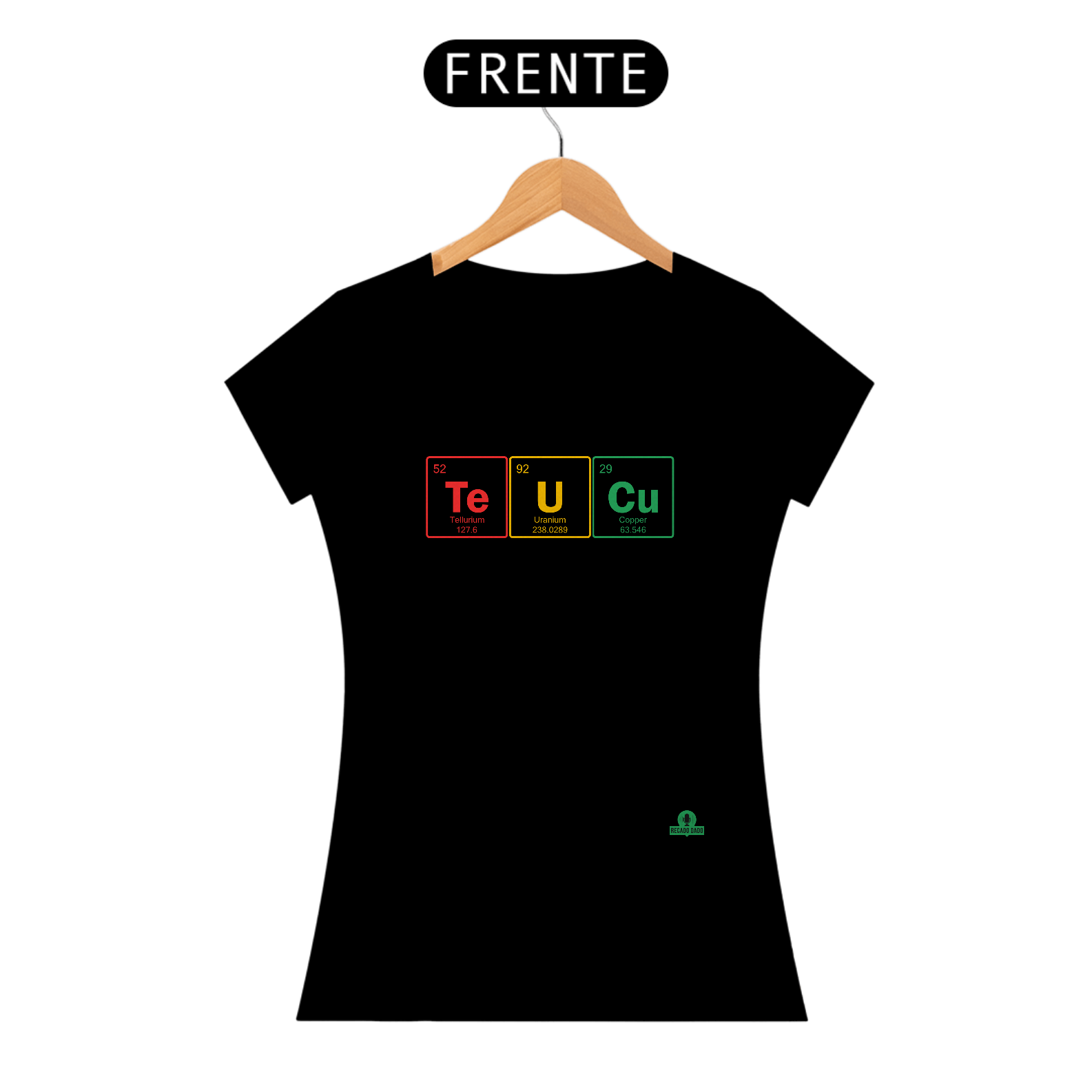 Nome do produto: Camiseta feminina engraçada com os elementos da tabela periódia \