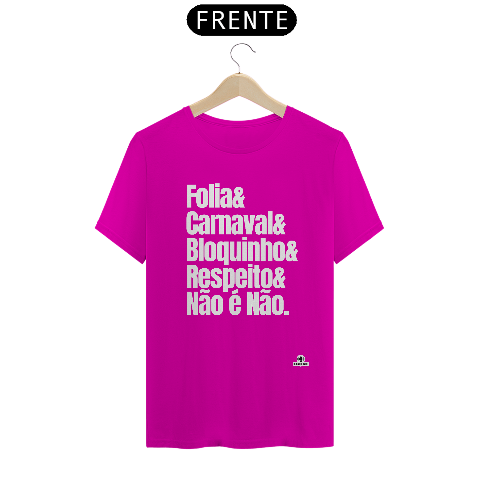 Nome do produto: Camiseta para o carnaval com frase \