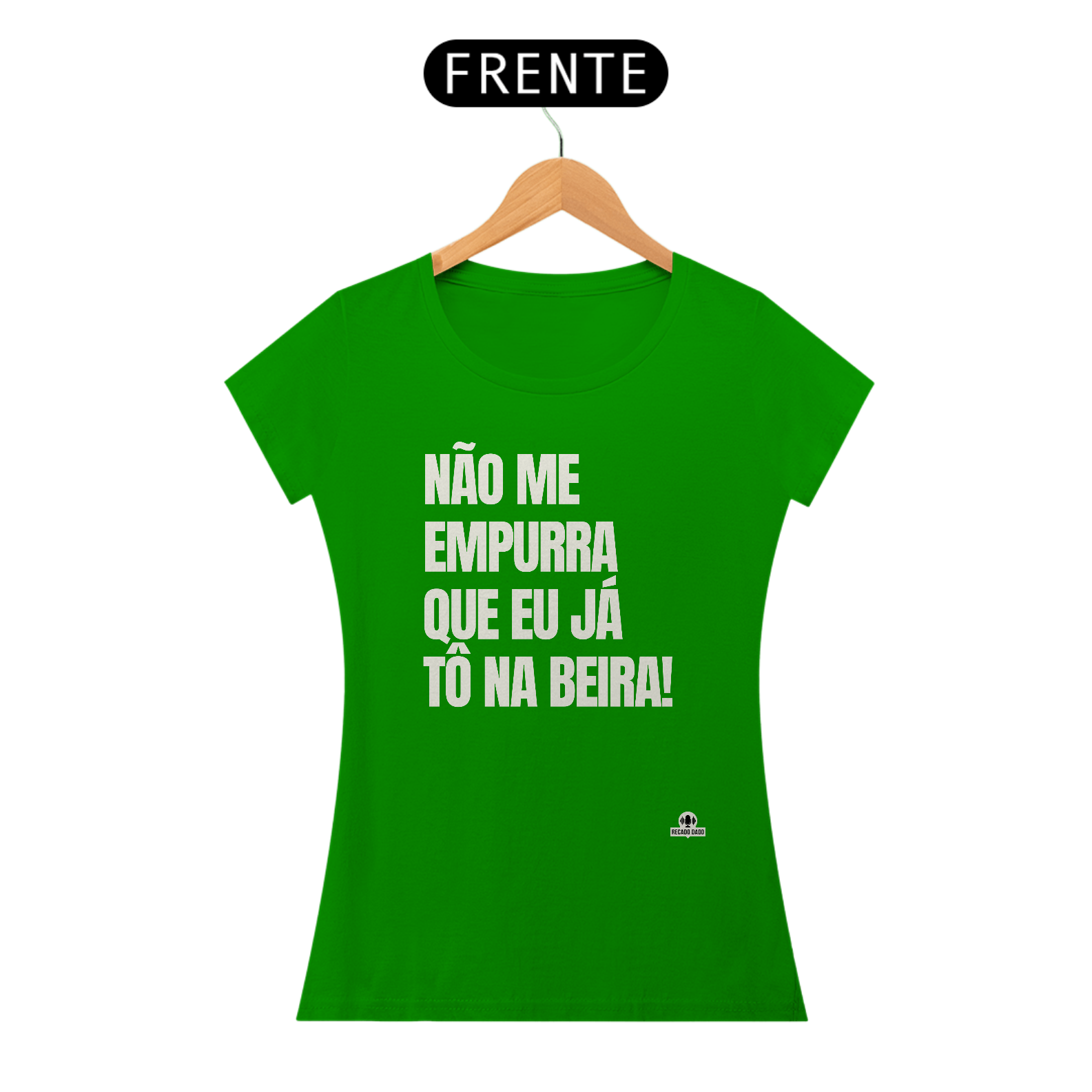 Nome do produto: Camiseta feminina com frase de humor \