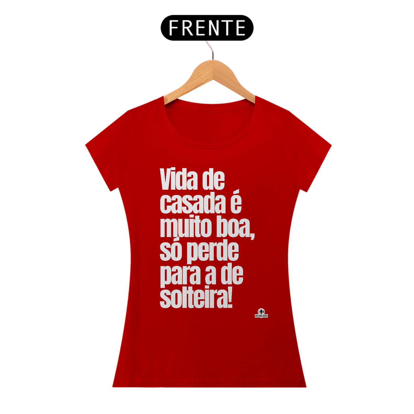 Nome do produto: Camiseta feminina com frase engraçada \