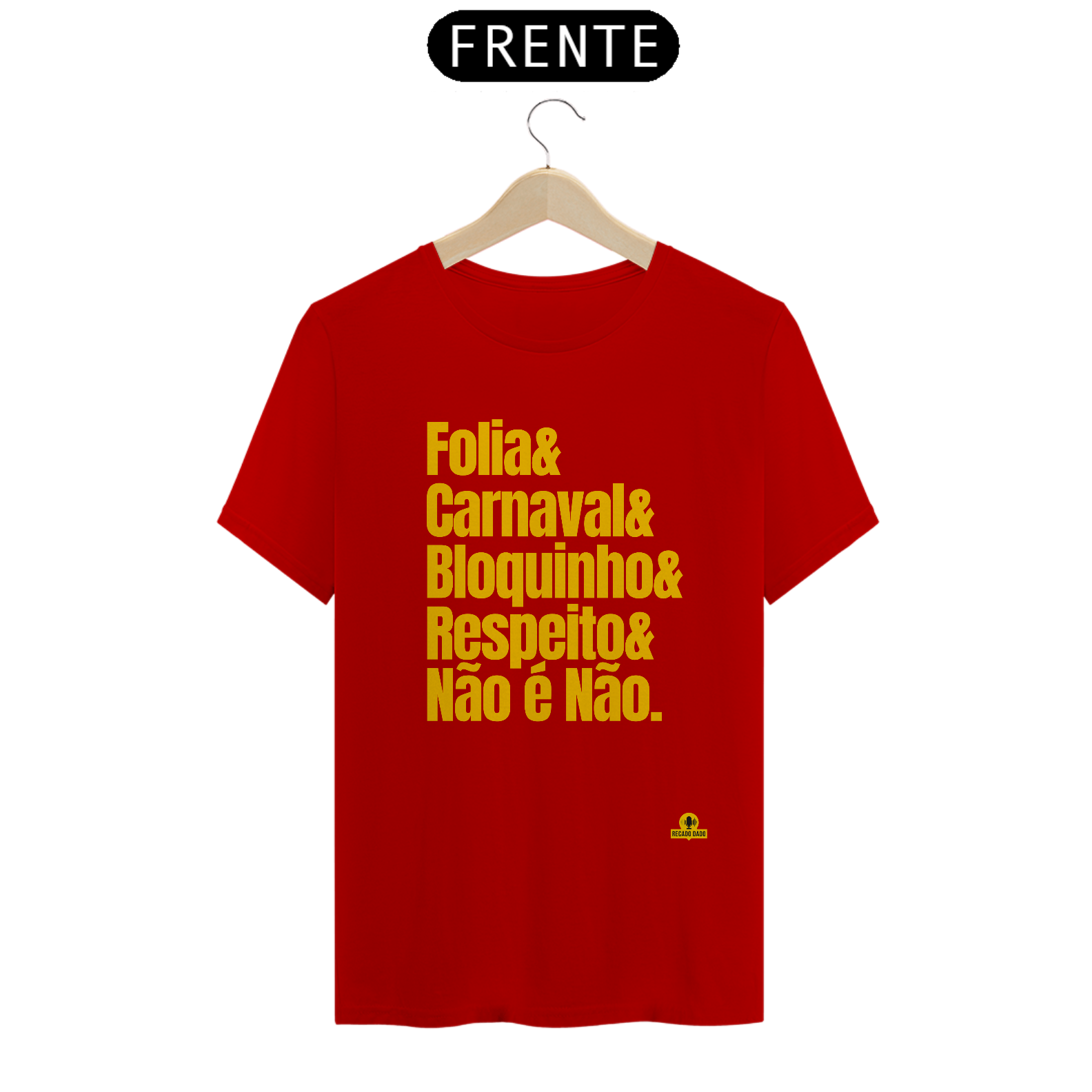 Nome do produto: Camiseta para o carnaval com frase \