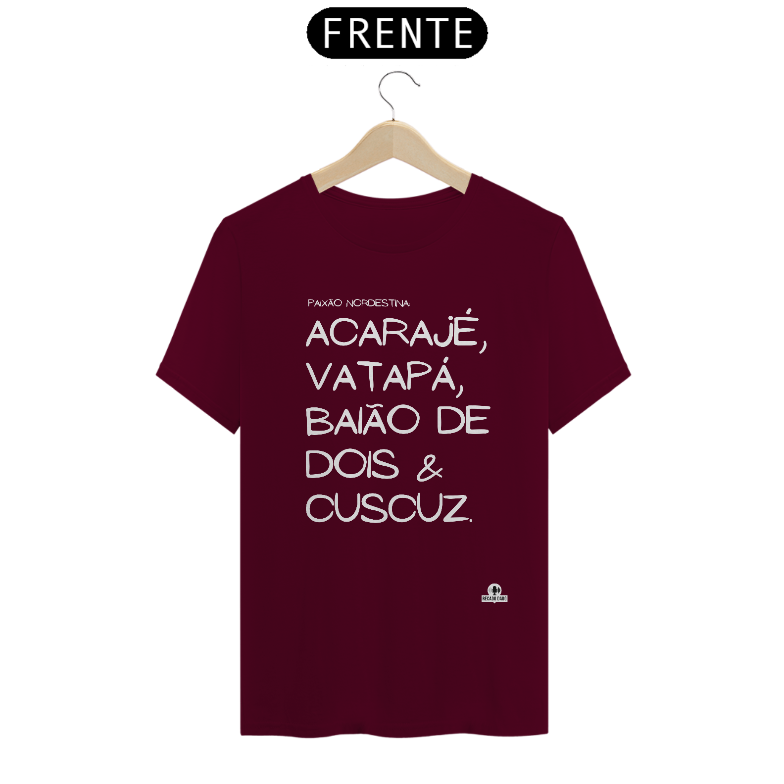 Nome do produto: Camiseta de gastronomia \