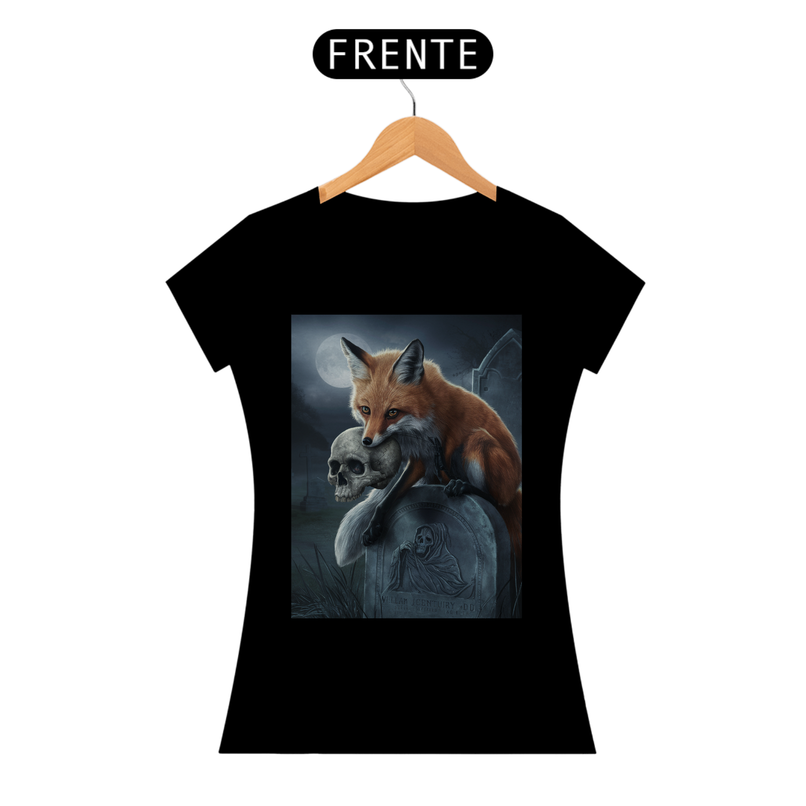 Nome do produto: Camiseta Raposa Feminino