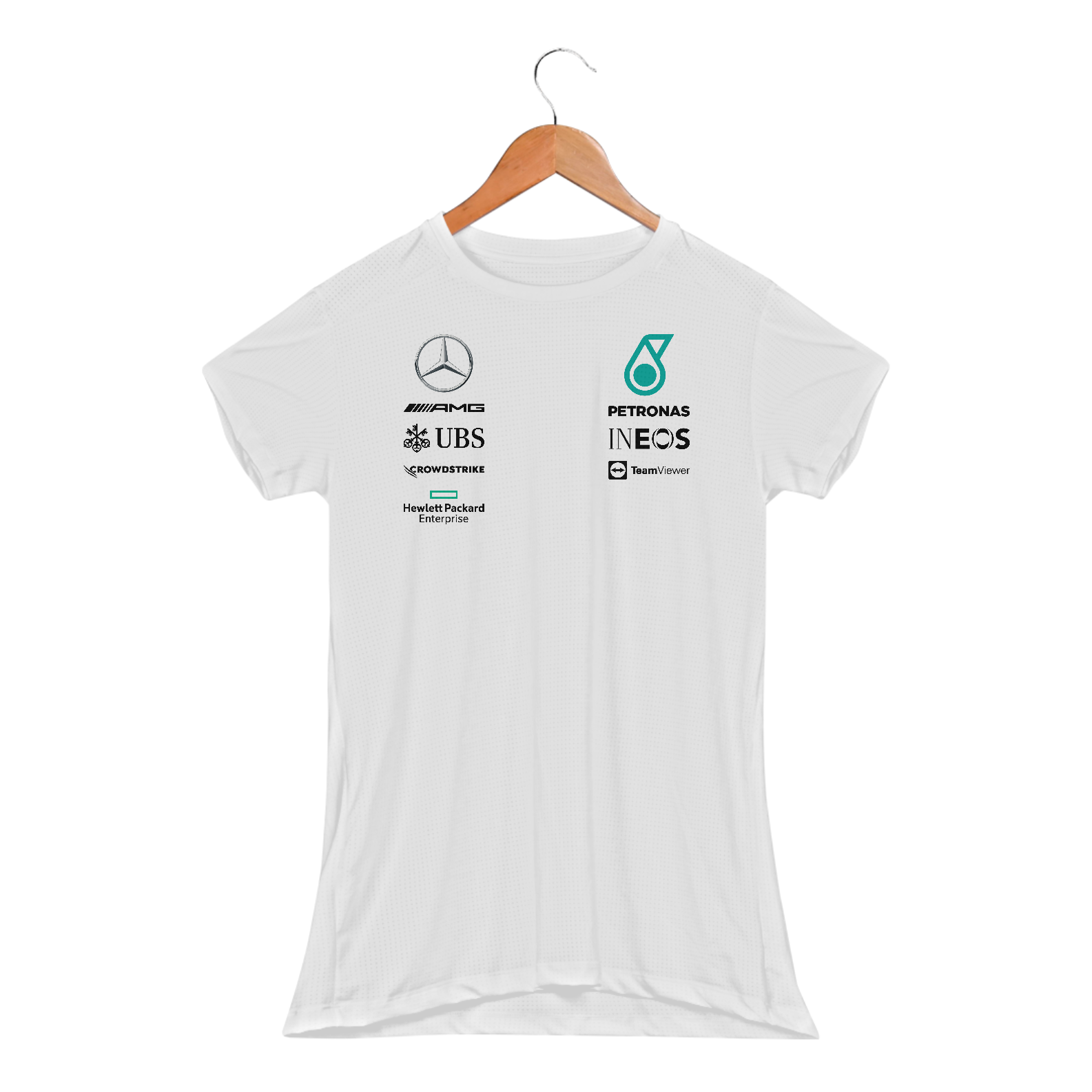 Nome do produto: Baby Look Sport Dry UV Mercedes AMG Petronas F1 Team 2020