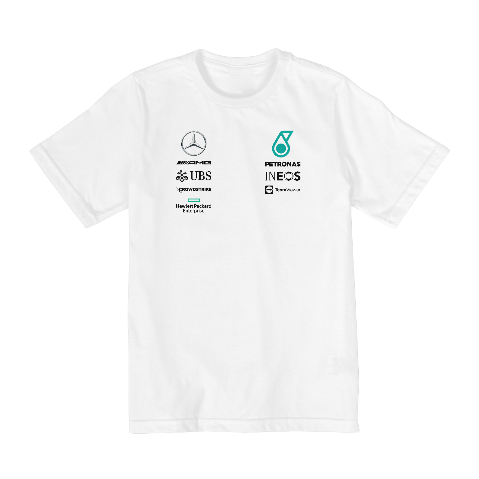 Nome do produto: Camiseta Infantil (10 A 14) Mercedes AMG Petronas F1 Team 2020