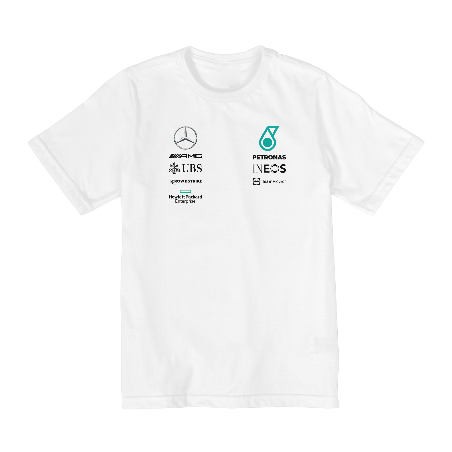 Nome do produto: Camiseta Infantil (2 A 8) Mercedes AMG Petronas F1 Team 2020