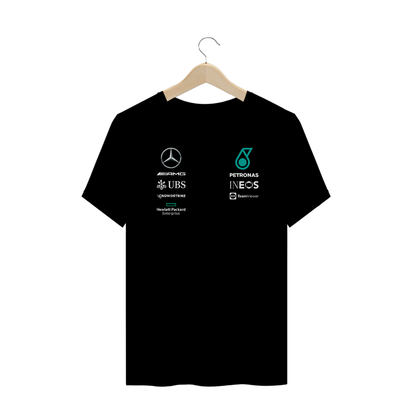 Nome do produto: Camiseta Plus Size Mercedes AMG Petronas F1 Team 2020
