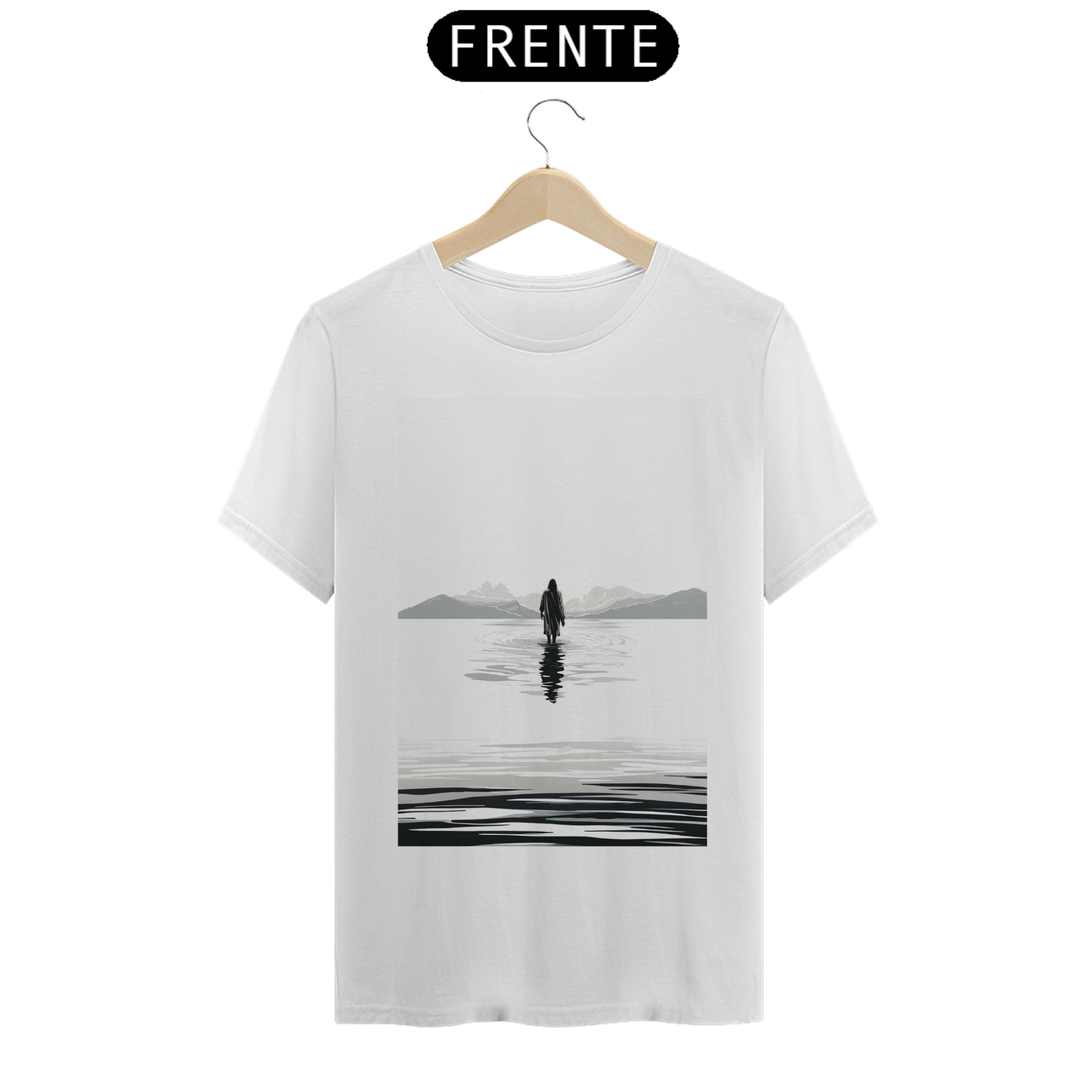 Nome do produto: Camisa Basic Jesus Sobre as águas