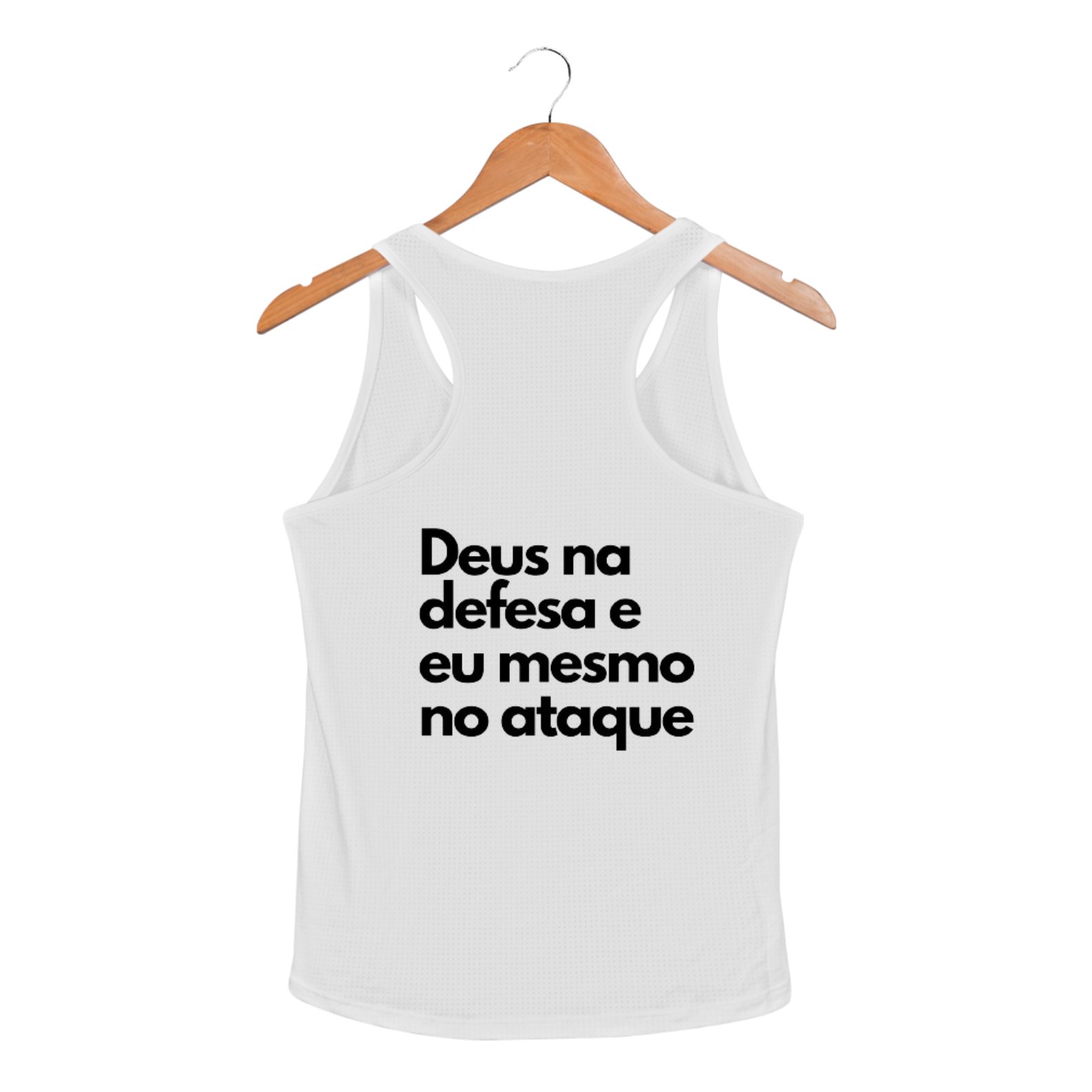 Nome do produto: Regata UV Feminina Deus na Defesa