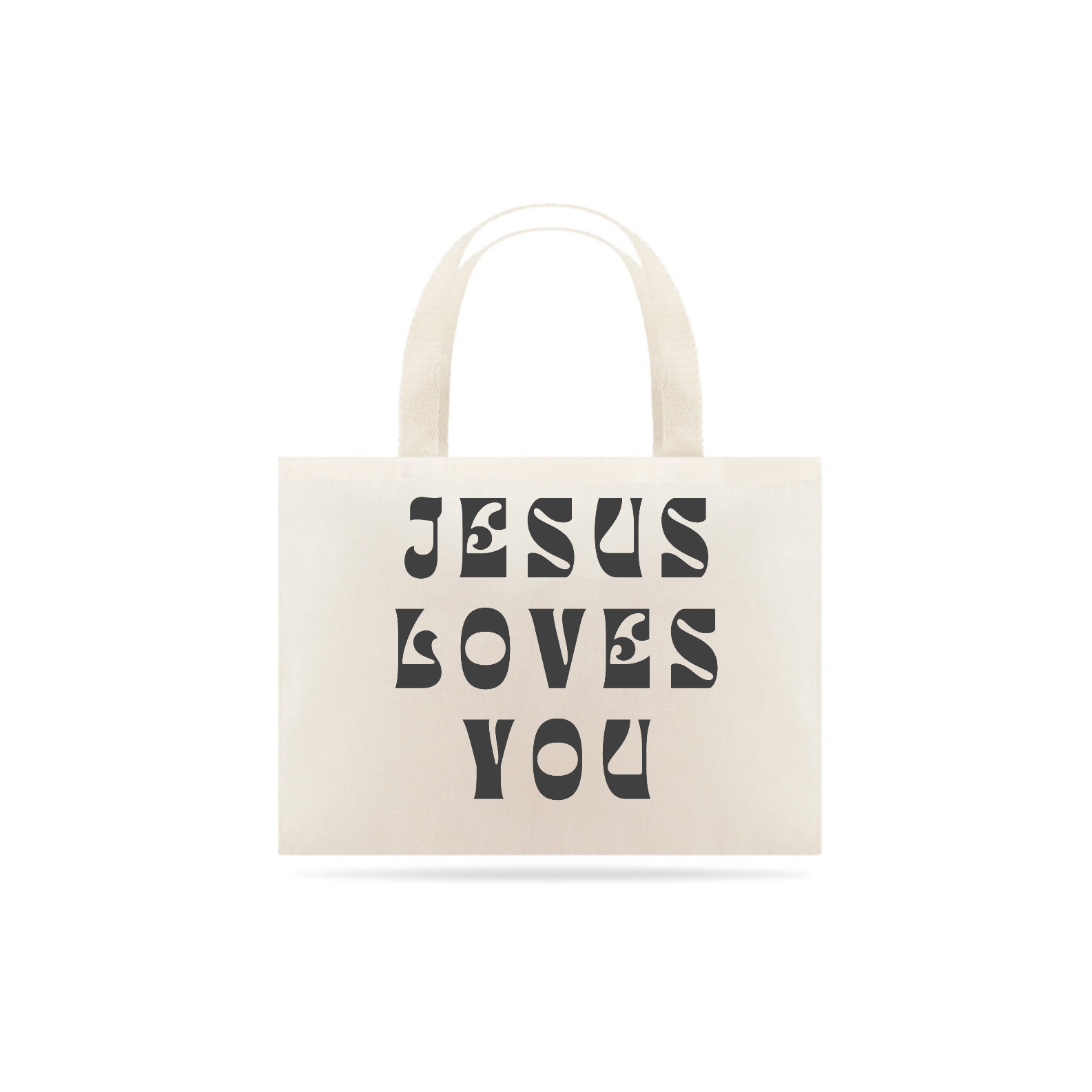 Nome do produto: Ecobag Jesus Loves You