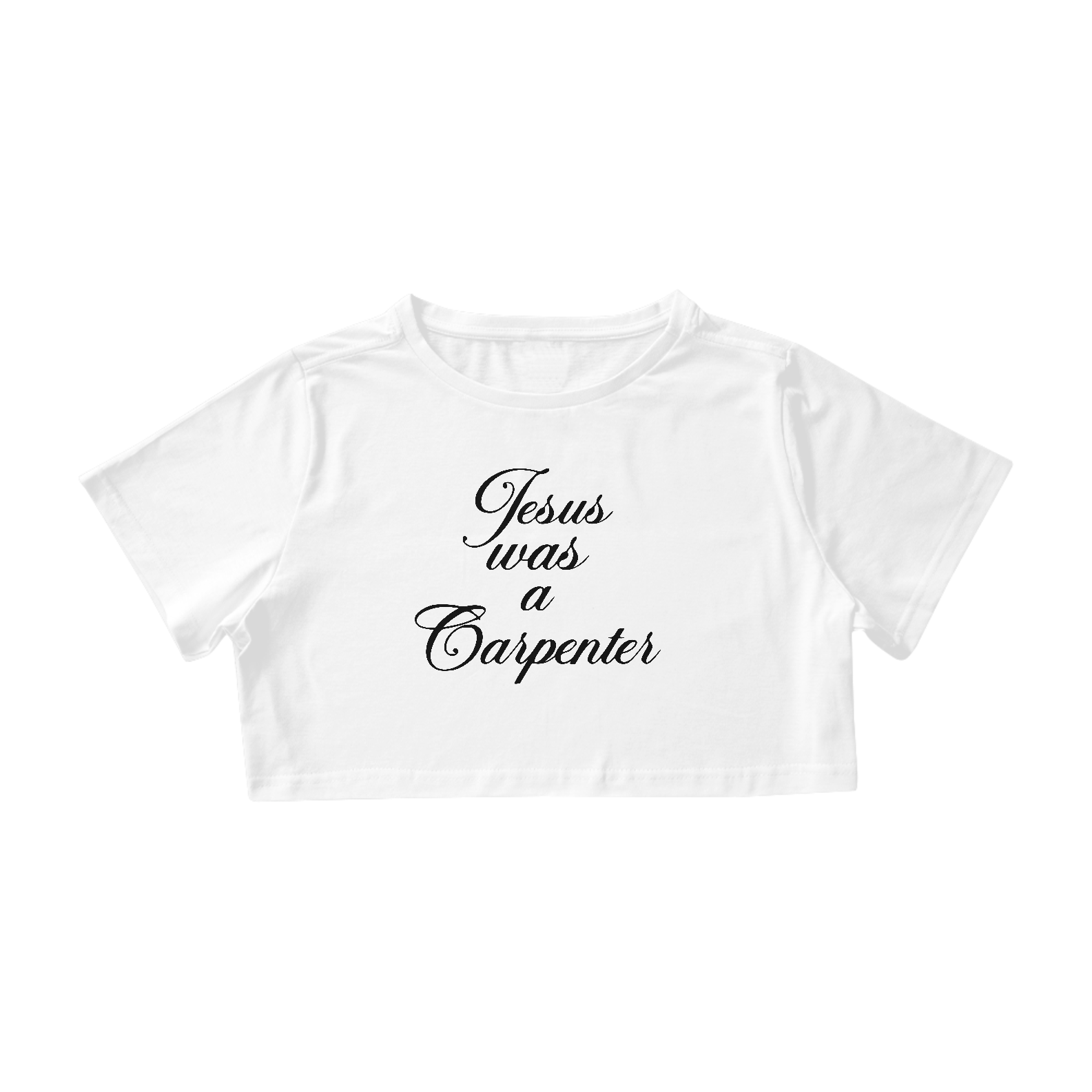 Nome do produto: Cropeed Sabrina Carpenter Jesus Was a Carpenter