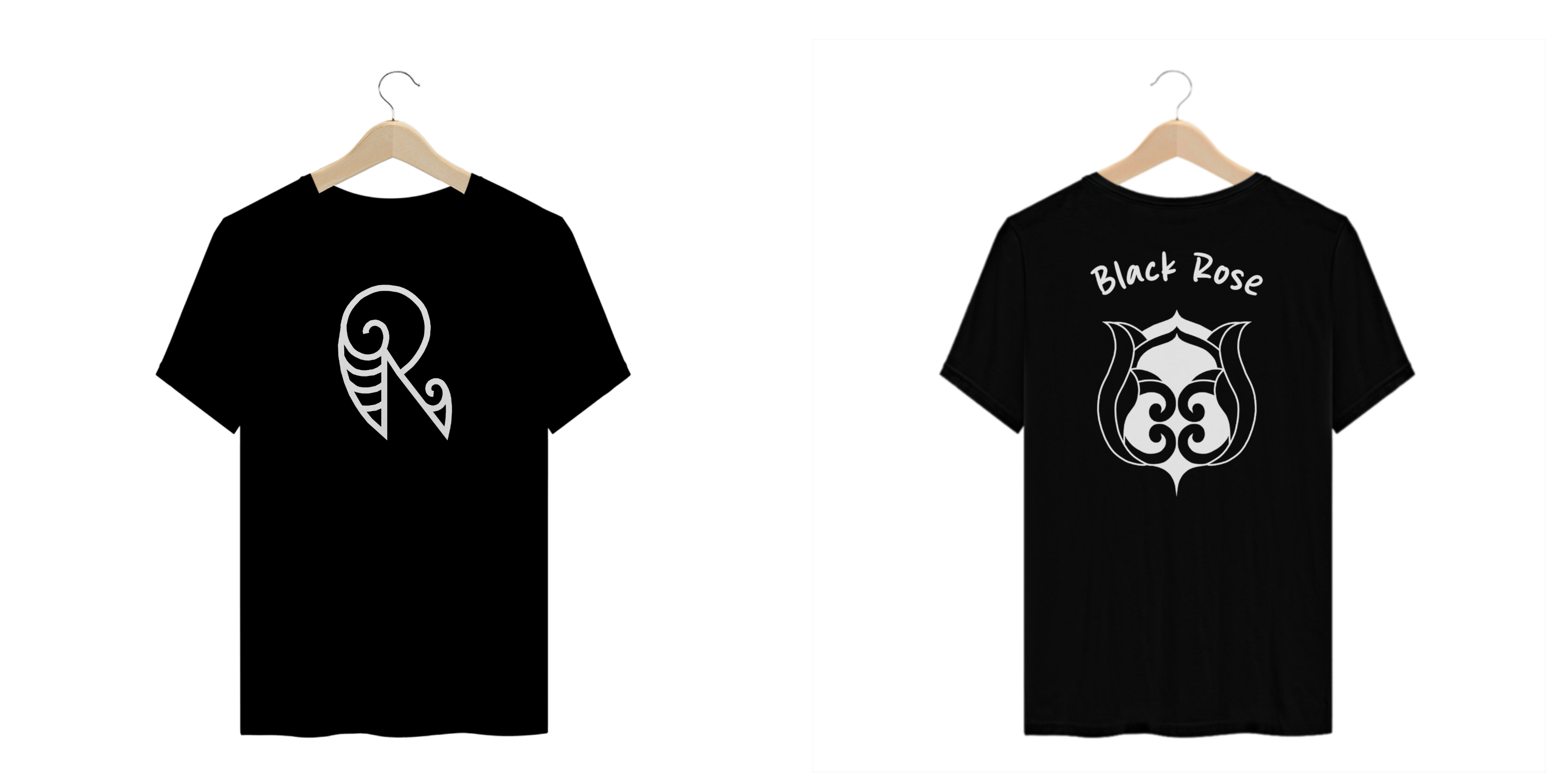 Camisa Renai Tattoo Black Rose Plus Size Preta