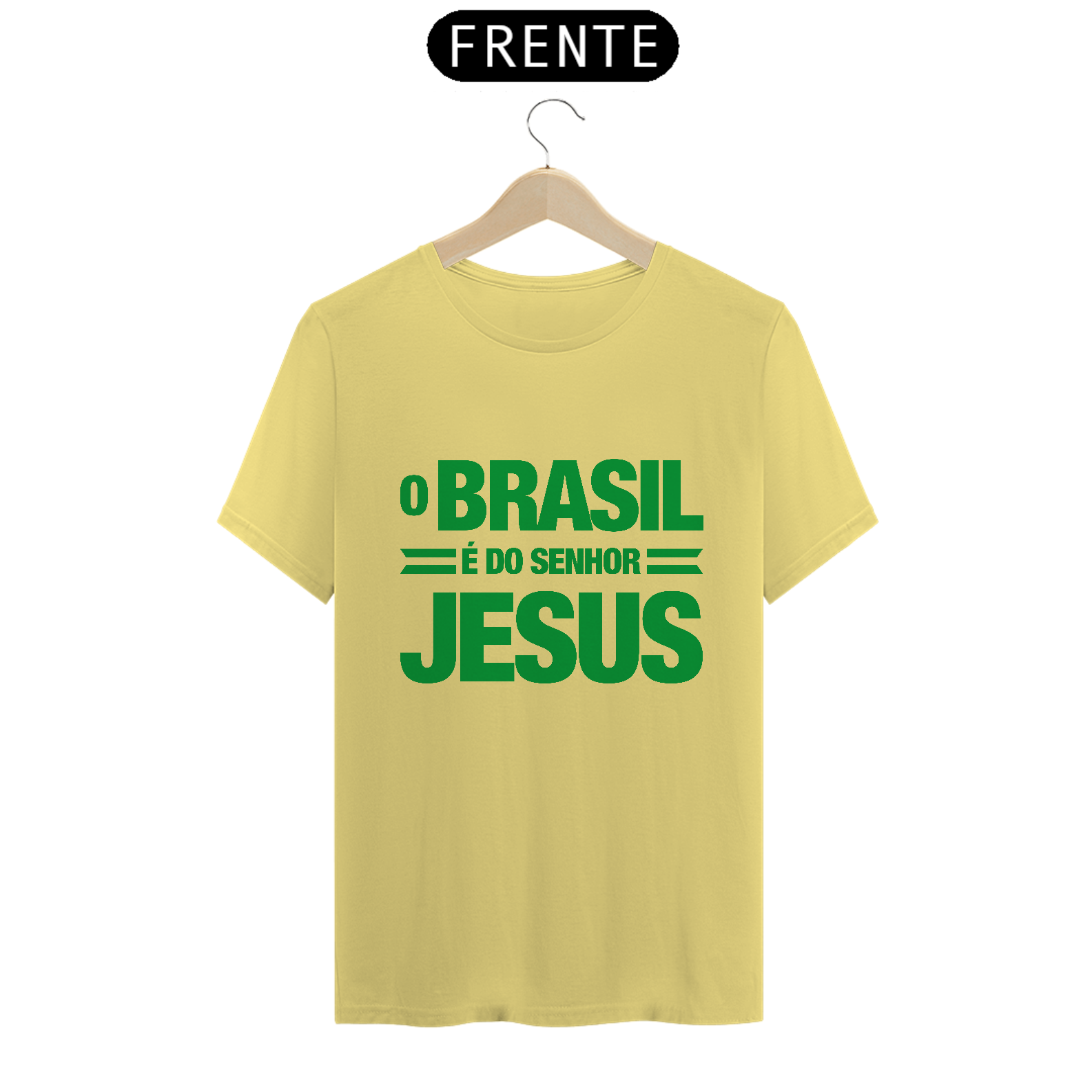 Nome do produto: T-Shirt Estonada - O Brasil é do Senhor Jesus