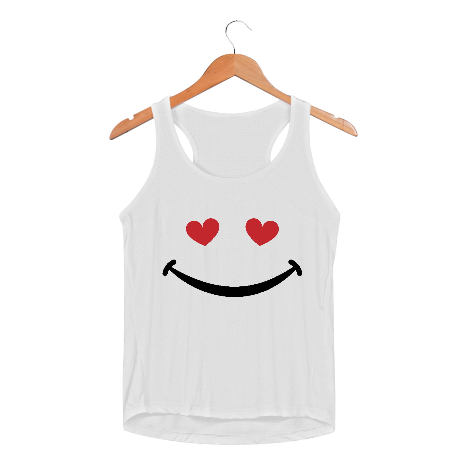 Nome do produto: Regata Fem Sportv Dry UV - sorriso coração