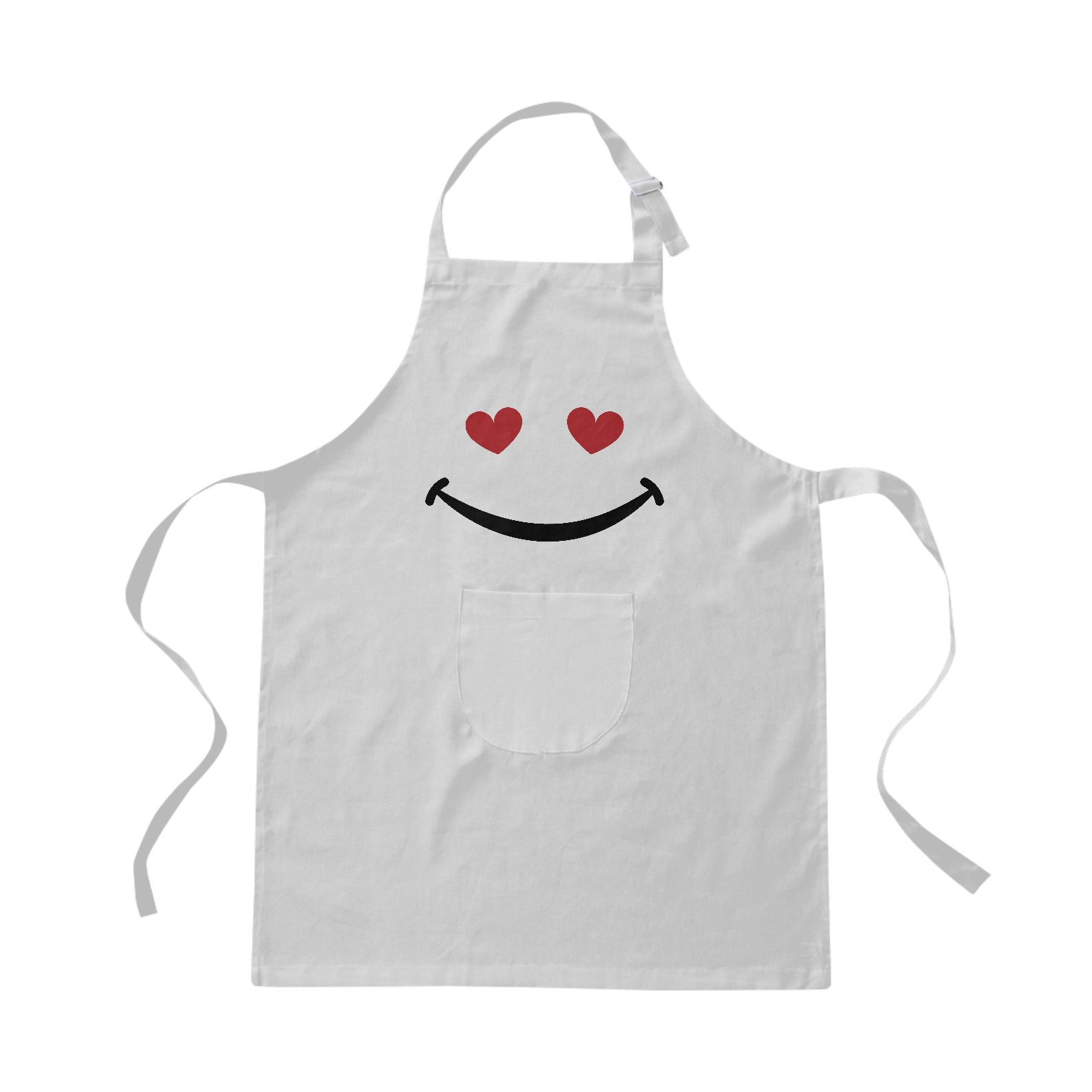 Nome do produto: Avental Brim - sorriso coração
