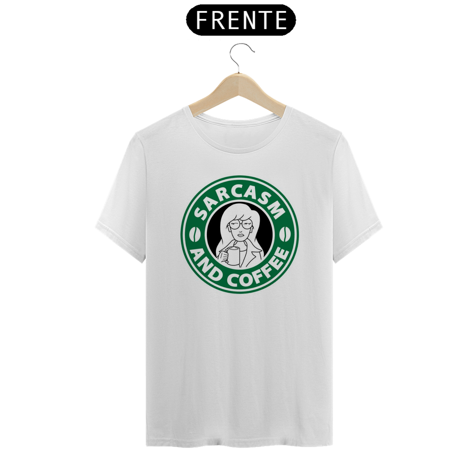 Nome do produto: CAMISETA - SARCASM AND COFFE