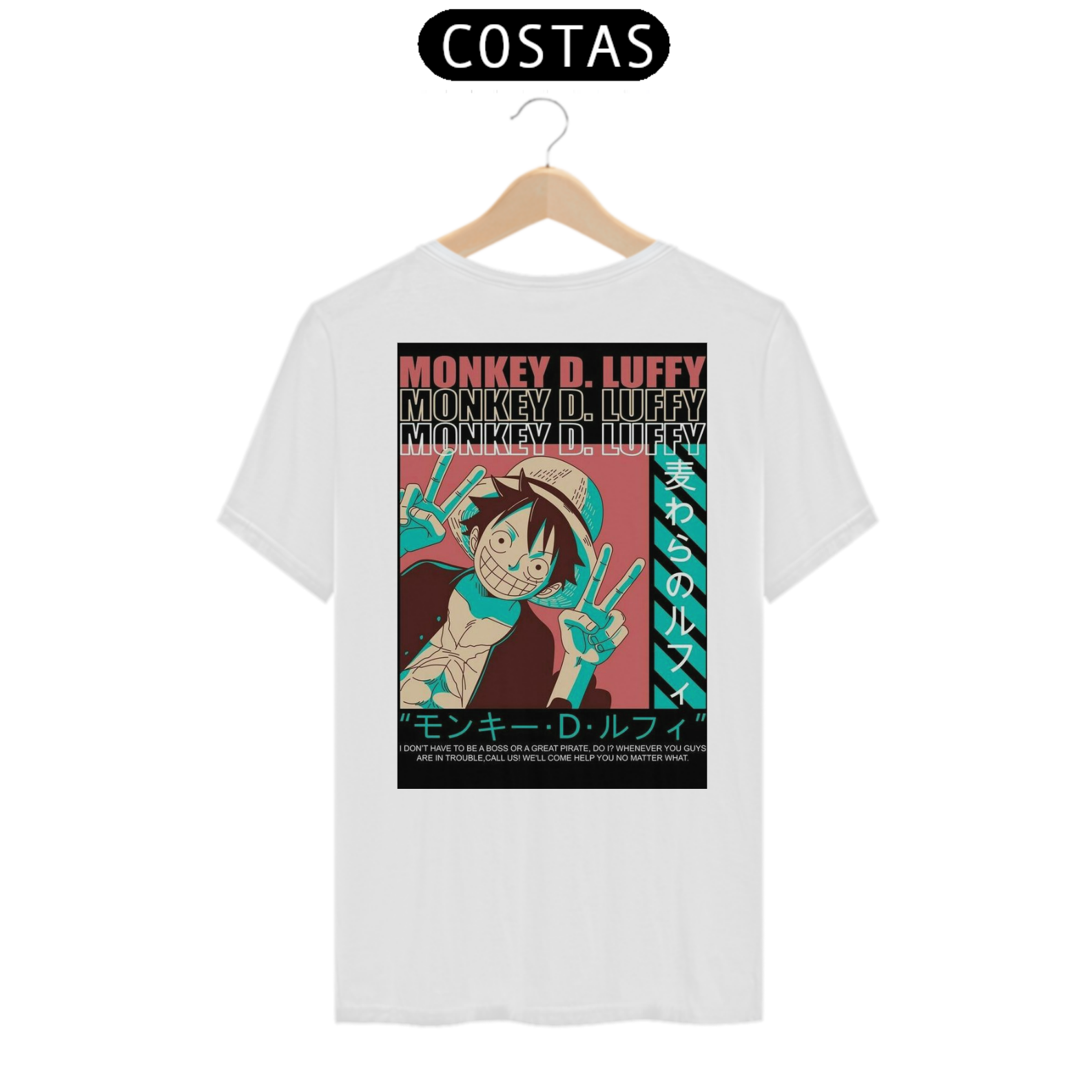 Nome do produto: CAMISETA - MONKEY D. LUFFY ONE PIECE 
