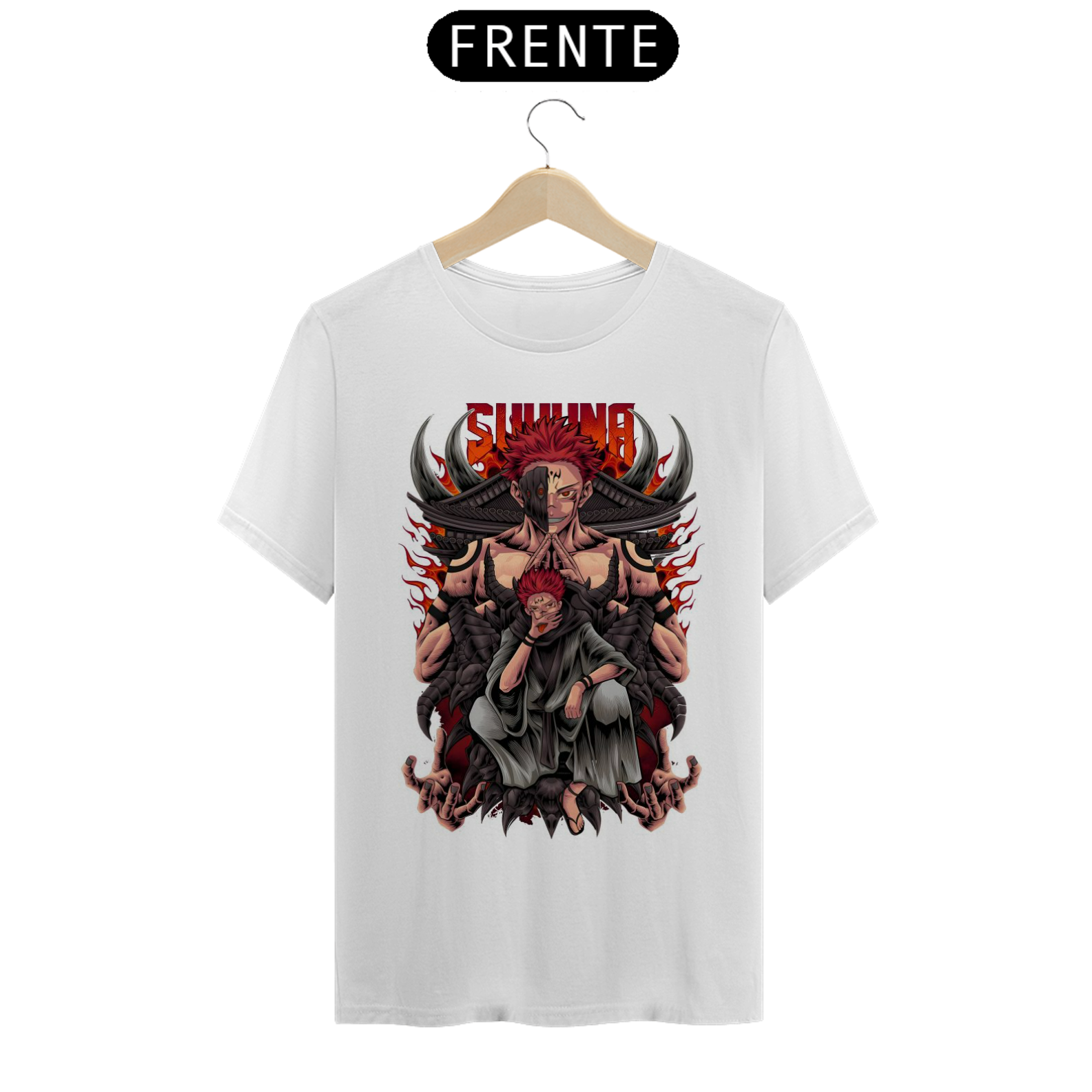 Nome do produto: CAMISETA JUJUTSU KAISEN SUKUNA