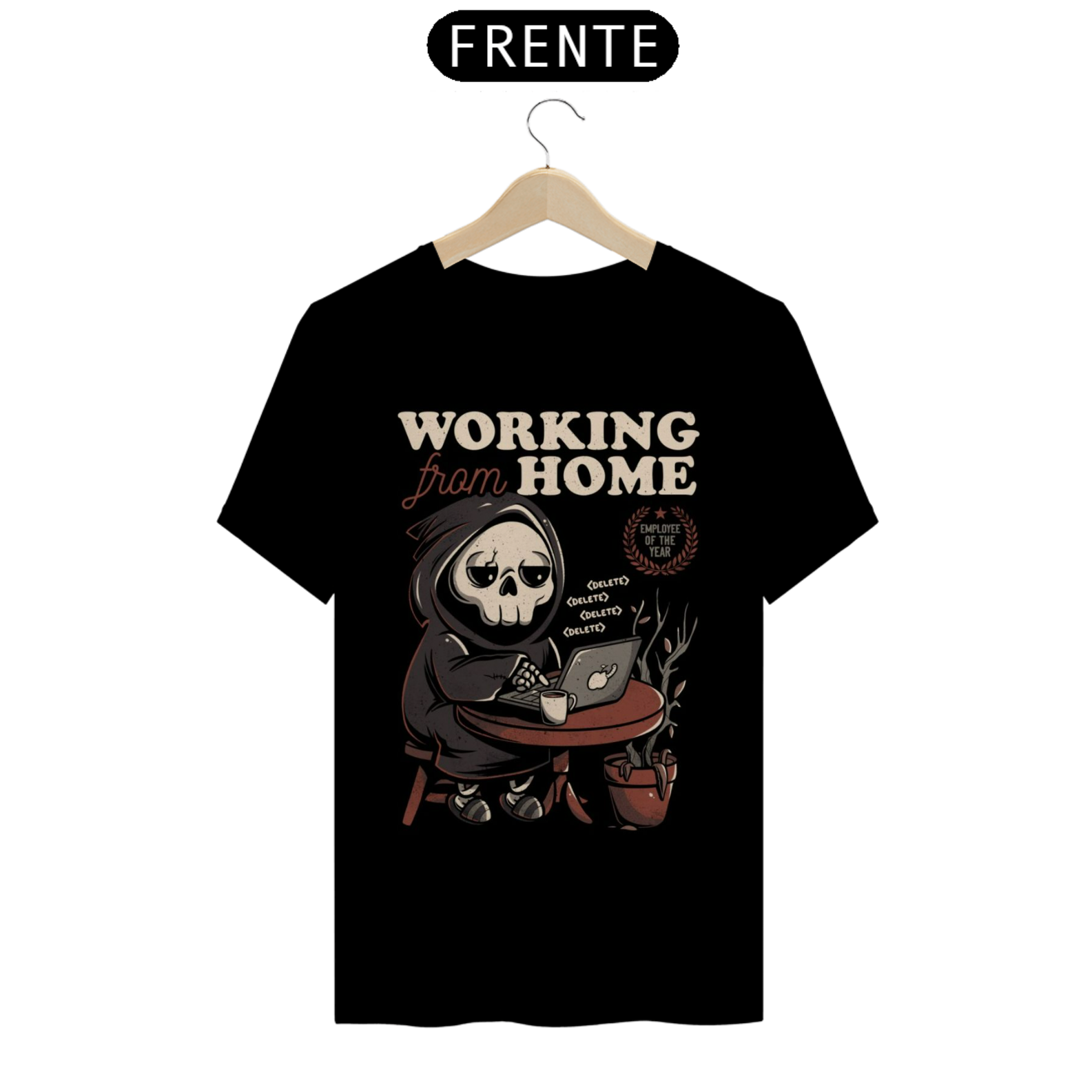 Nome do produto: CAMISETA - WORKING FROM HOME
