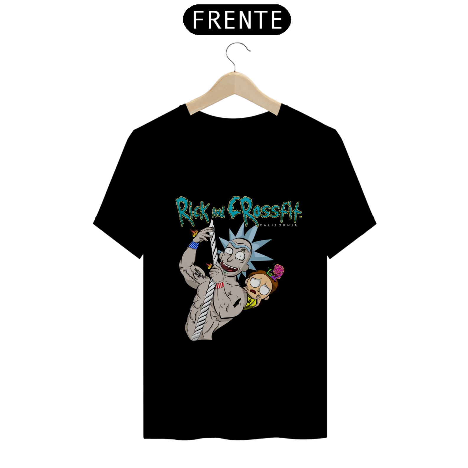 Nome do produto: CAMISETA - RICK AND CROSSFIT