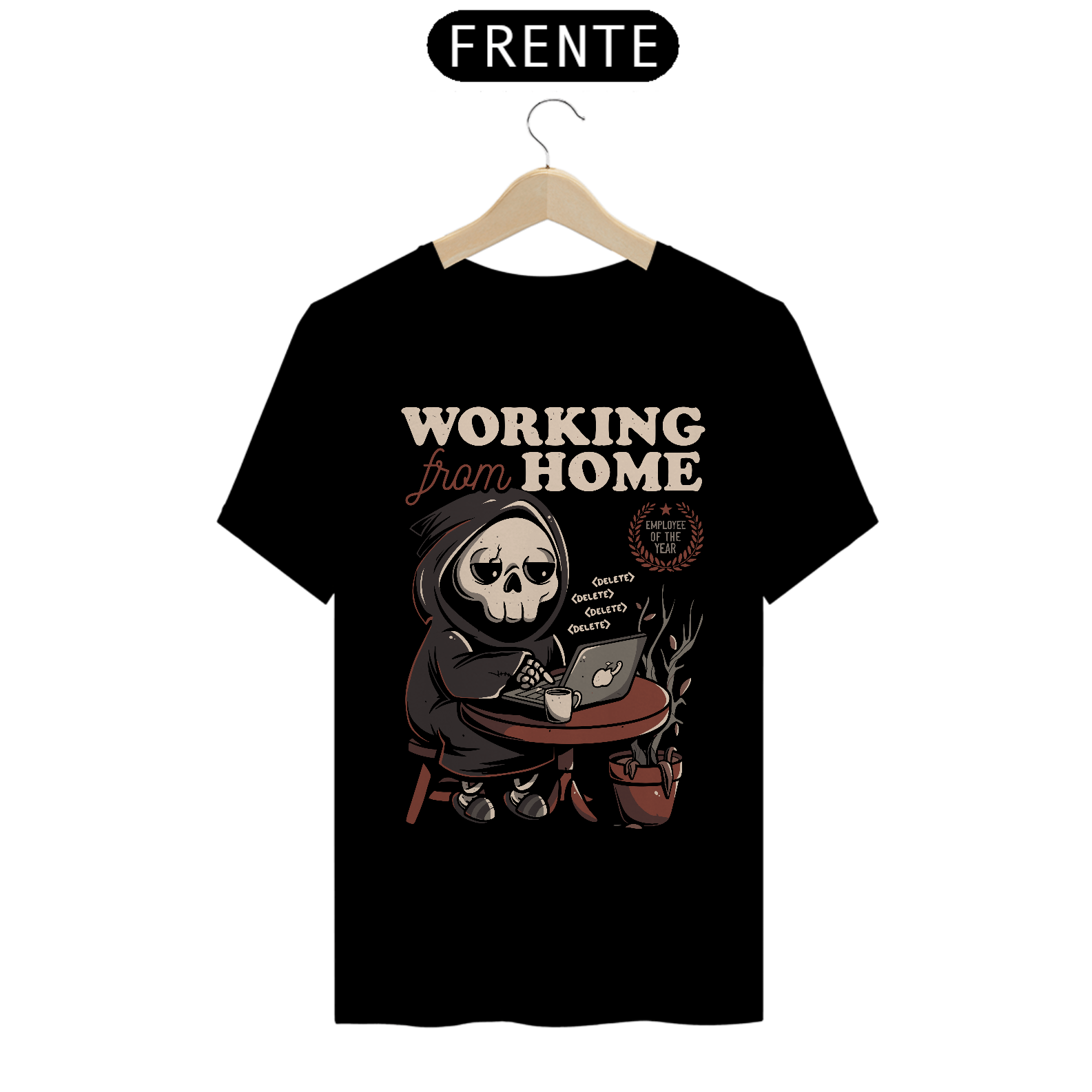 Nome do produto: CAMISETA - WORKING FROM HOME