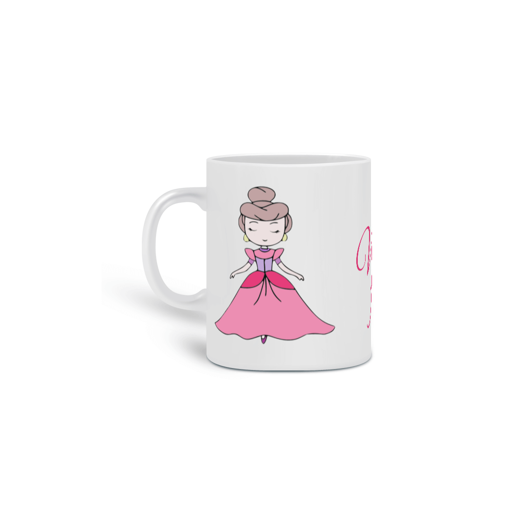 Nome do produto: Caneca Fofa com bonequinha e a frase: Vida Fofa!
