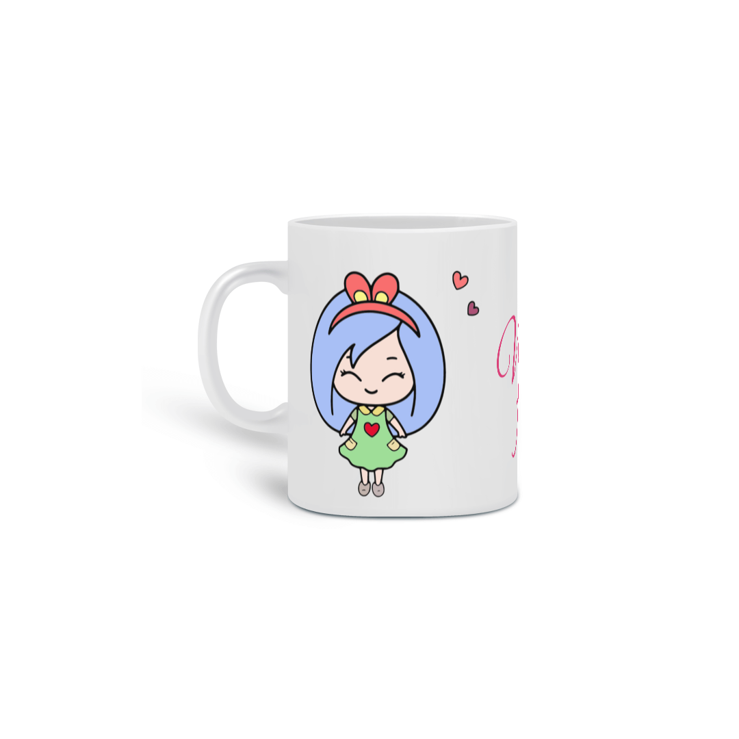 Nome do produto: Caneca Fofinha de bonequinha Fofa com a frase: Vida Fofa!