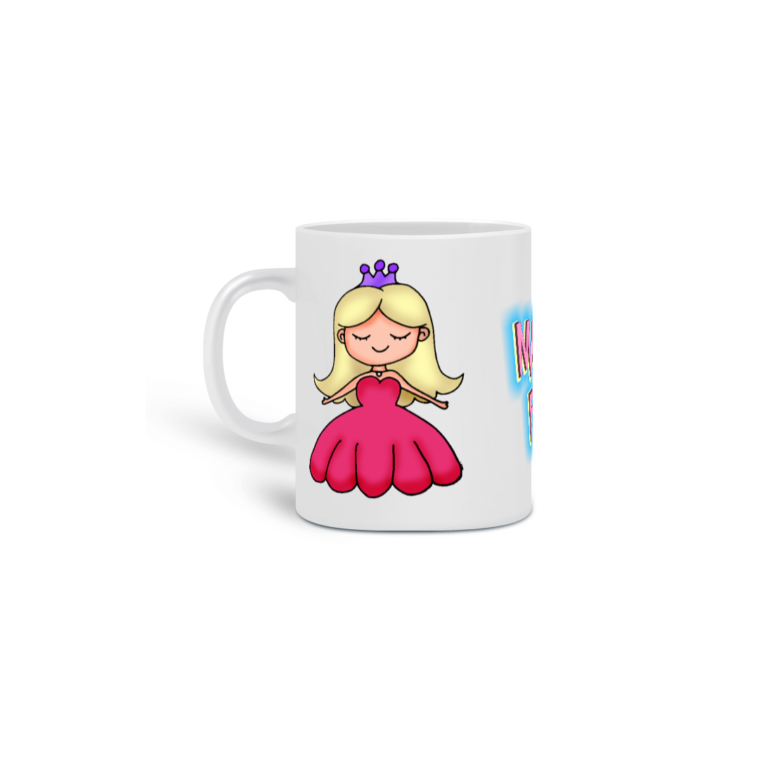 Nome do produto: Caneca Fofa de bonequinha fofinha do Mundo Fofo desenhos!