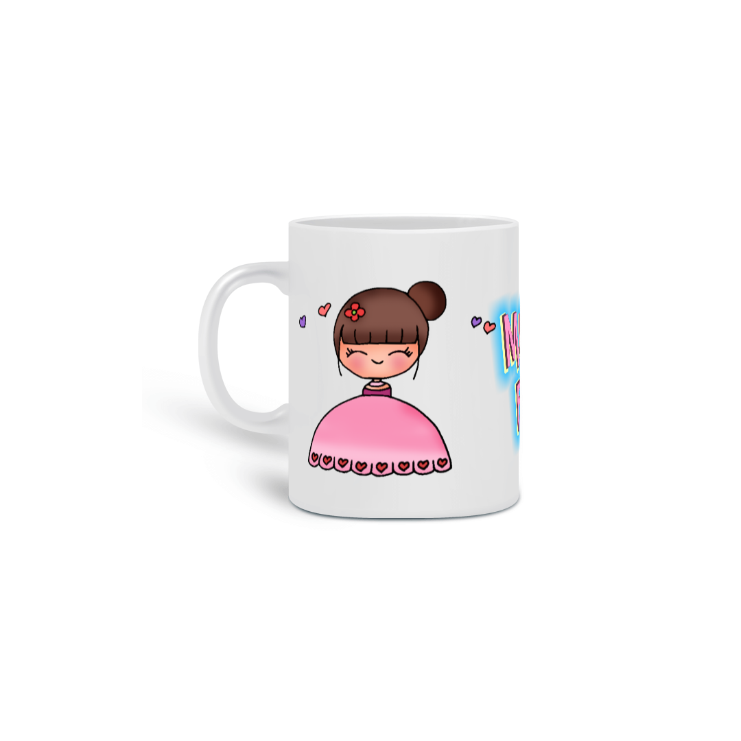 Nome do produto: Caneca Fofa com boneca fofinha do Mundo Fofo!